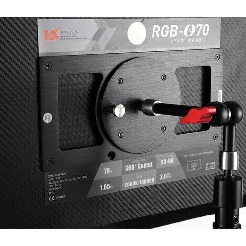 70W RGBW+T 1x2 LED 2800K-10000K Video Light Panel with V-Mount Battery Plate, 0-360°Color Selection Ultra Thin and Soft Portable Studio Lighting Kit