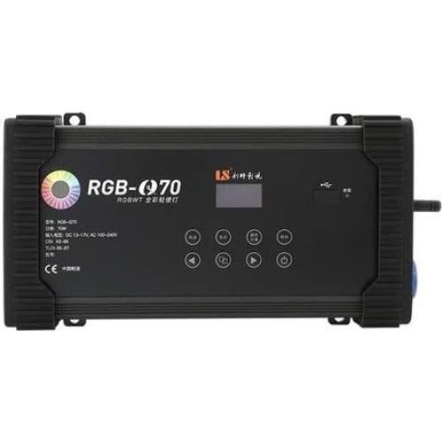 70W RGBW+T 1x2 LED 2800K-10000K Video Light Panel with V-Mount Battery Plate, 0-360°Color Selection Ultra Thin and Soft Portable Studio Lighting Kit