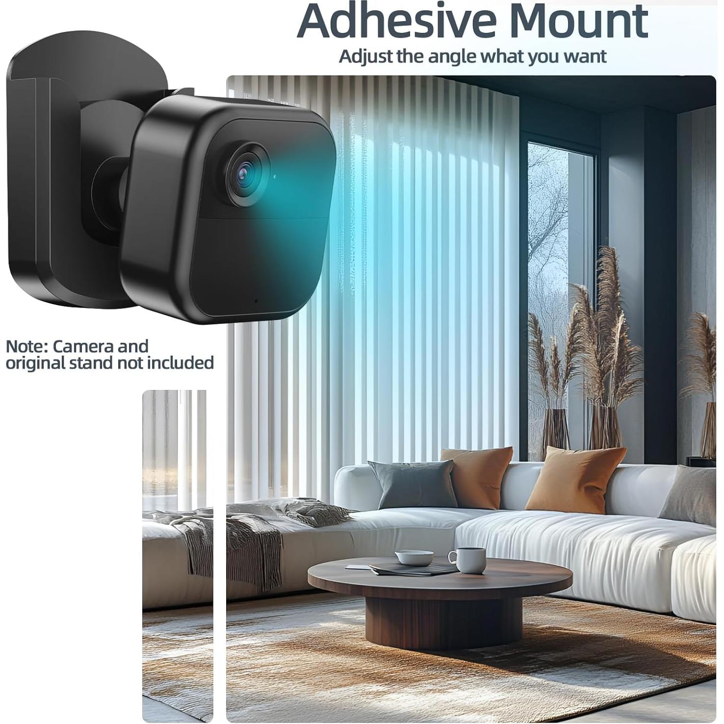 Paquete de 3 Soportes Adhesivos para Cámara Blink - Negro