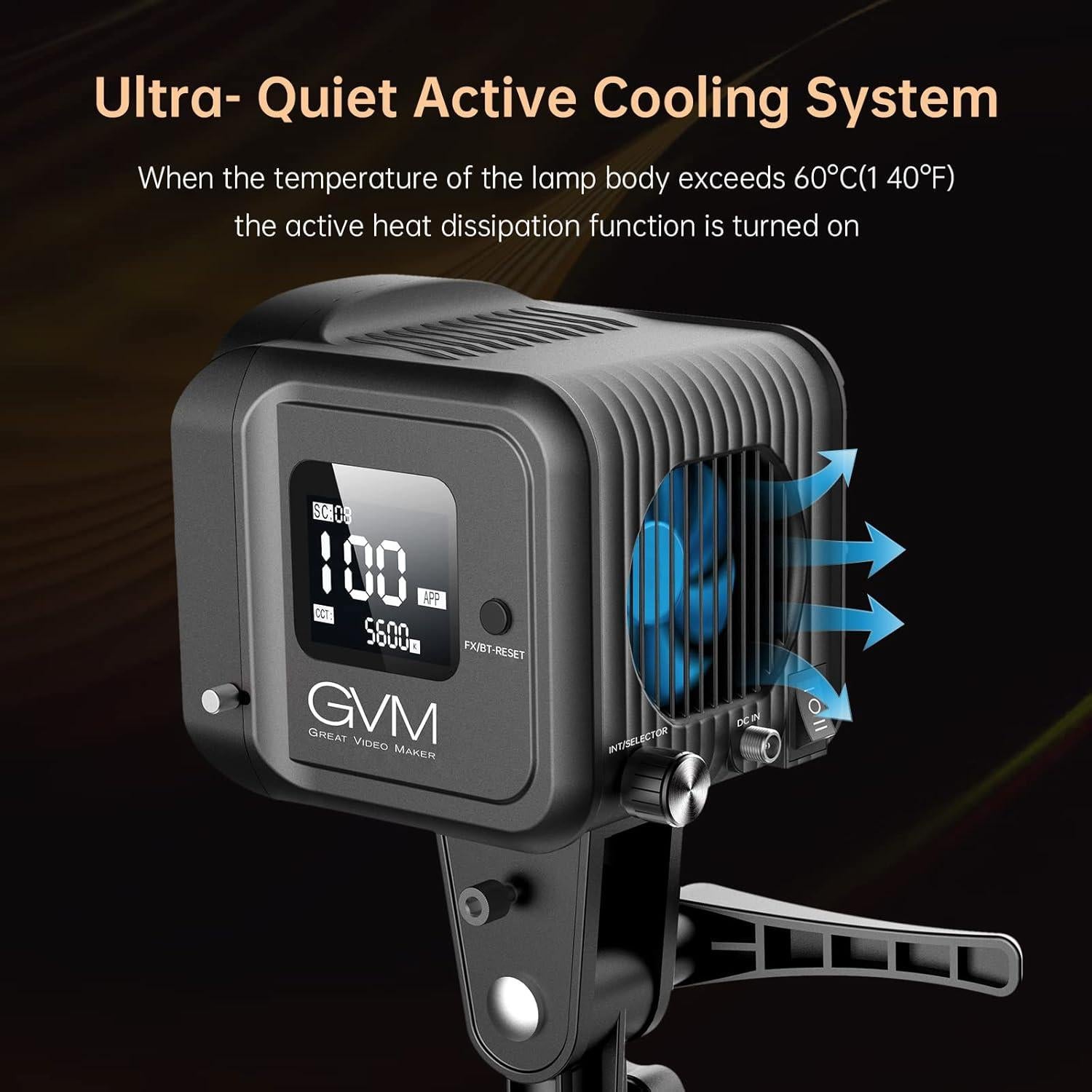 Kit de Luz de Video Bi-Color GVM 80W con Softbox y Soporte