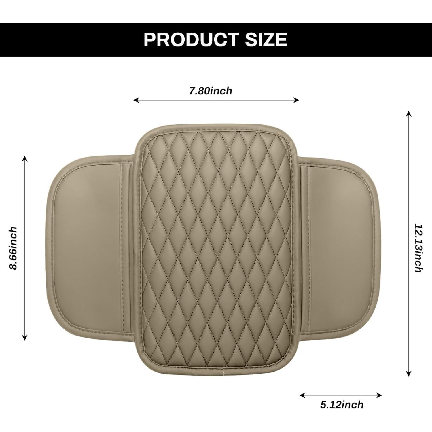 Cubierta de Consola Central Ouzorp Beige con Almacenamiento