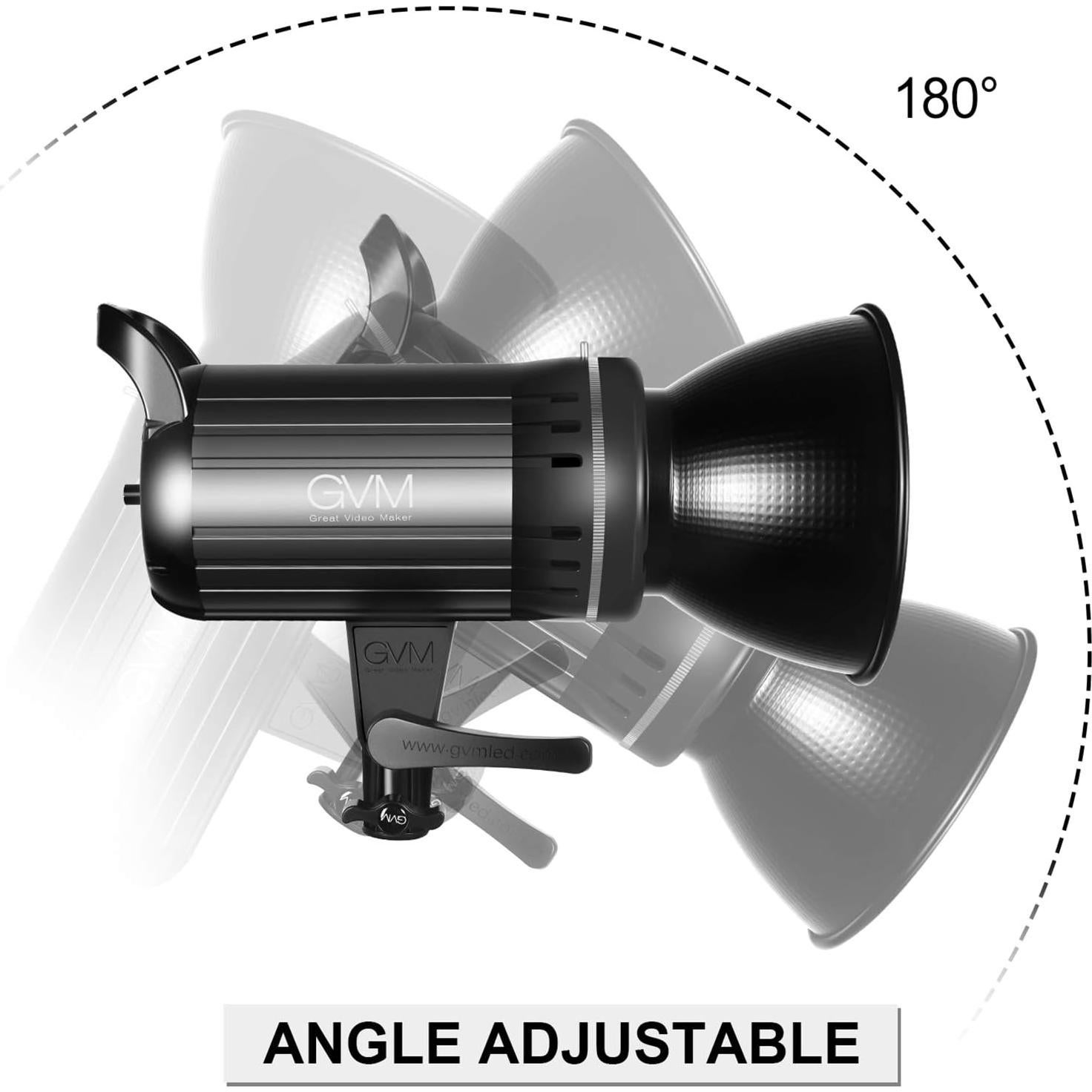 Luz de Video LED Bi-Color GVM G100W 3200K-5600K 6.4kg