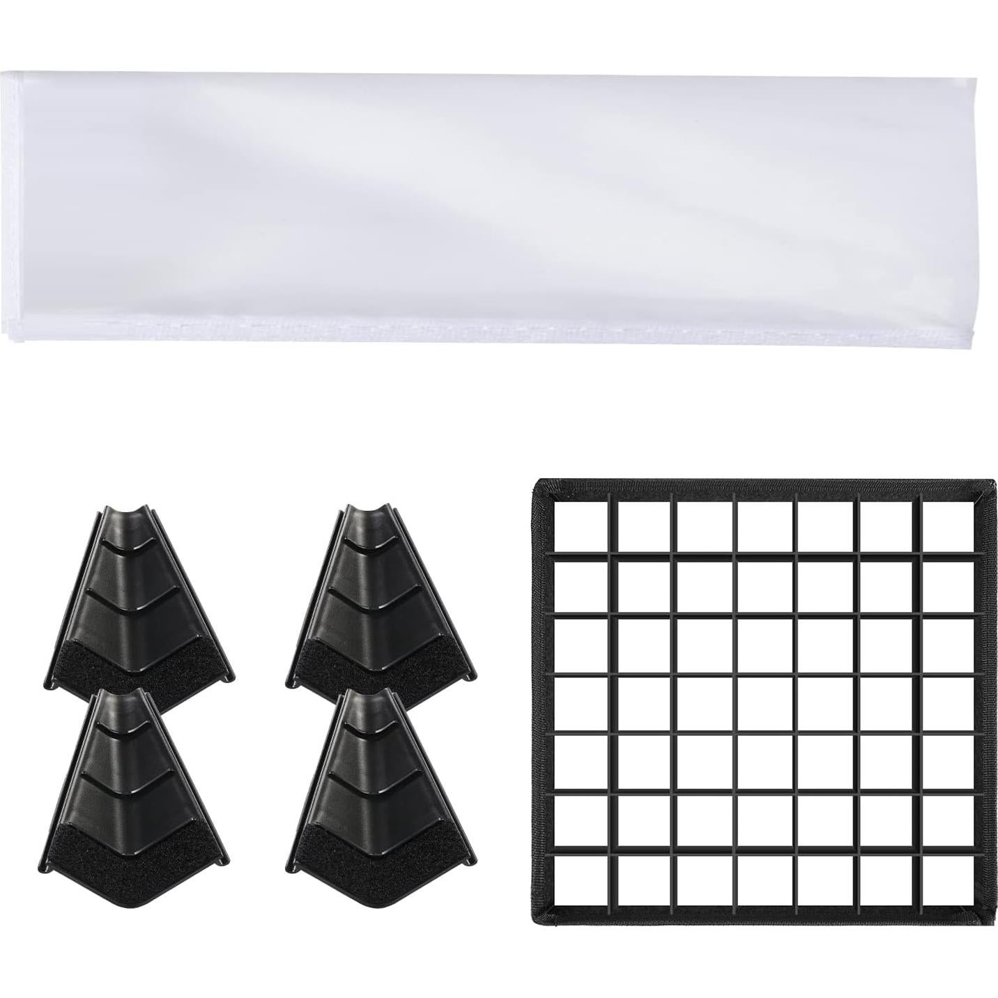 Difusor Softbox Plegable GVM 500 con Rejilla Panal 27.94cm