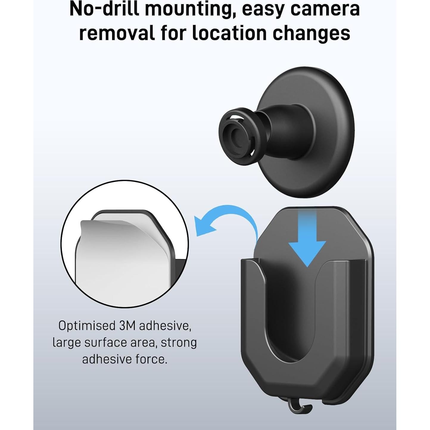 Paquete de 3 Soportes Adhesivos para Cámara Blink ZHANDEYUA