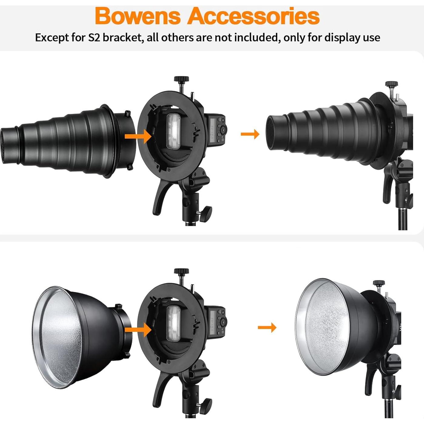 Softbox Godox 80cm Plegable con Soporte S2 y Rejilla Panal