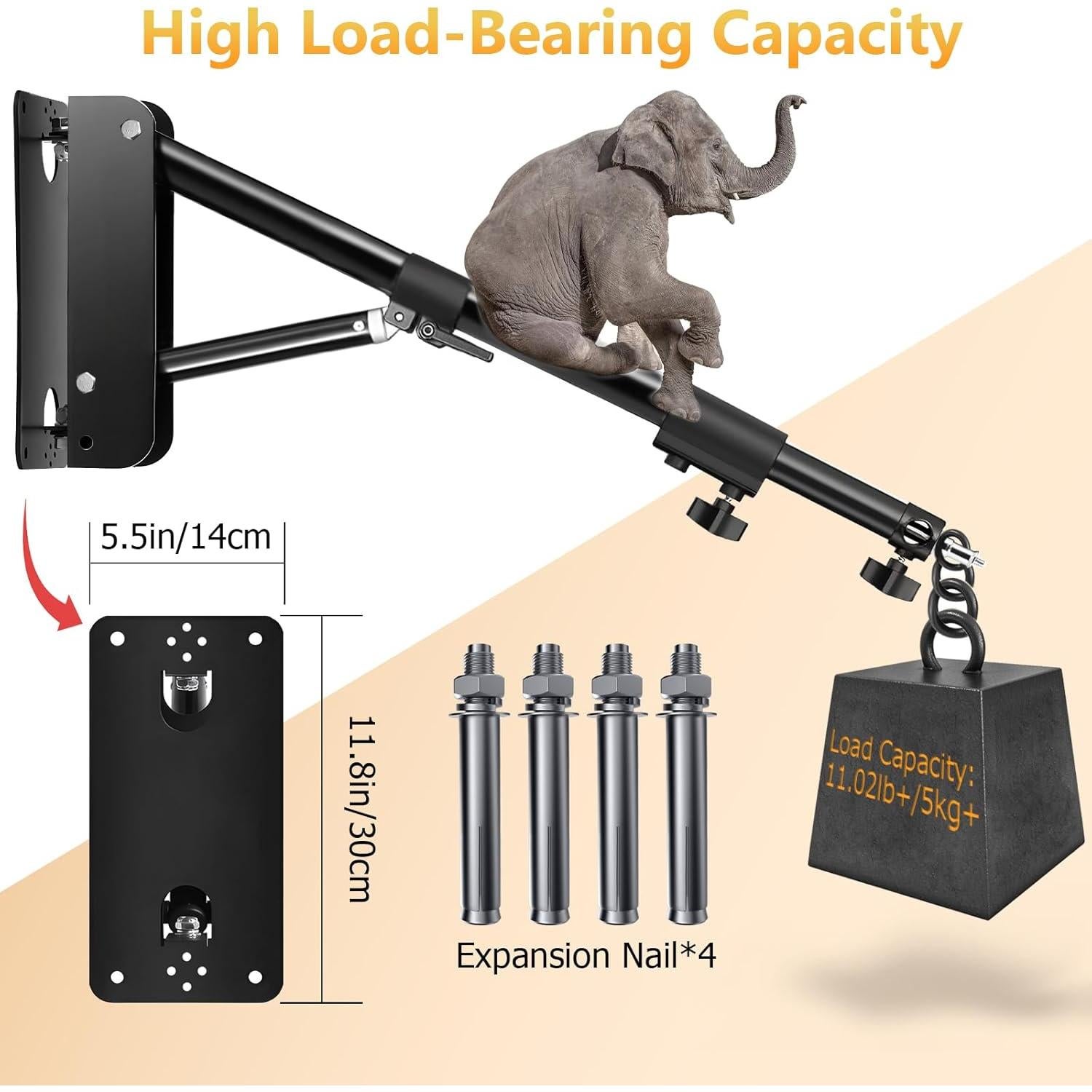 Soporte de Pared para Anillo de Luz MACTREM 182cm Ajustable