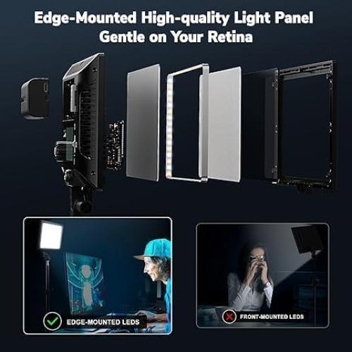 Kit de Luz LED Dazzne D20 Bi-Color Regulable 3200-5600K