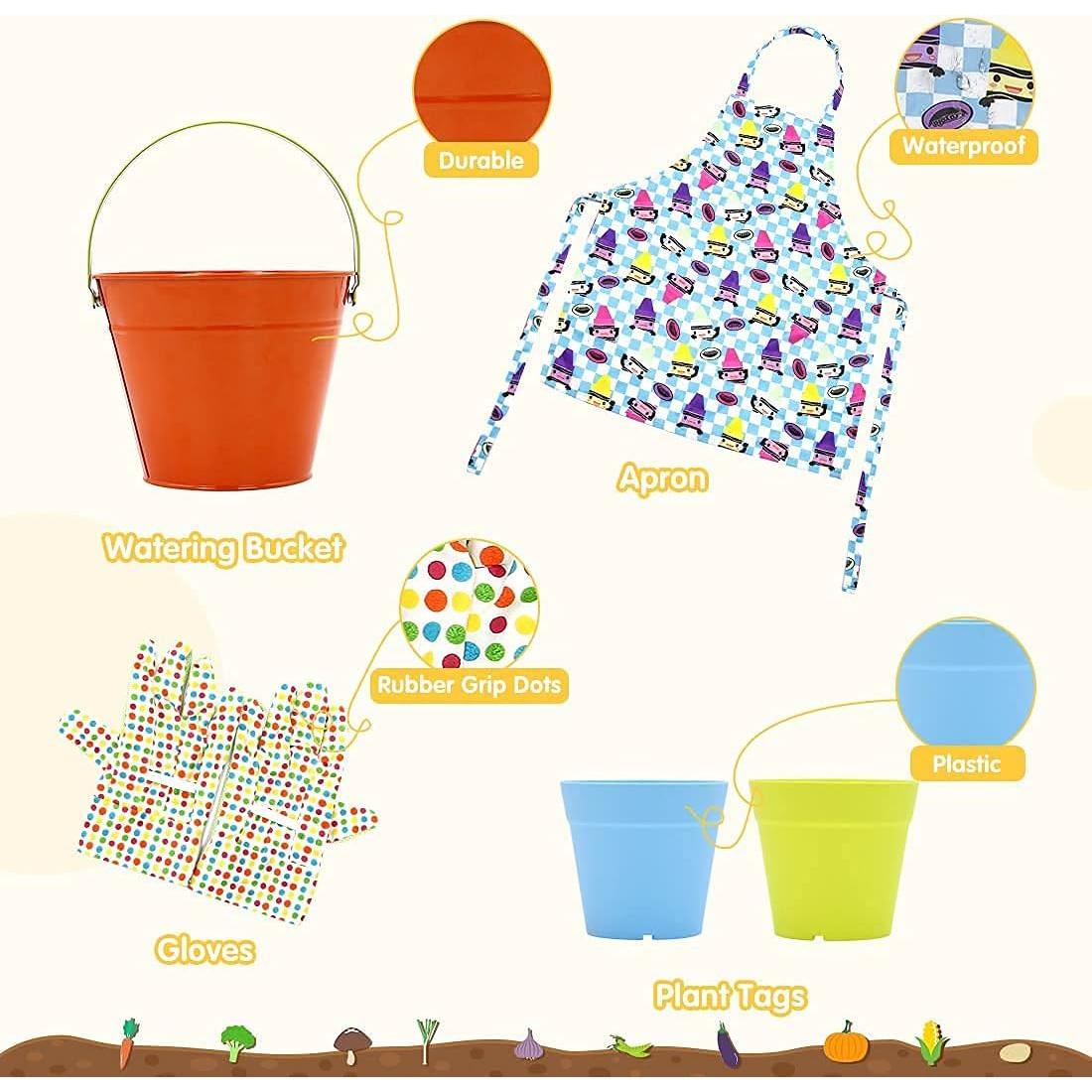 Juego de Jardinería para Niños Homegician 12 Piezas Verde