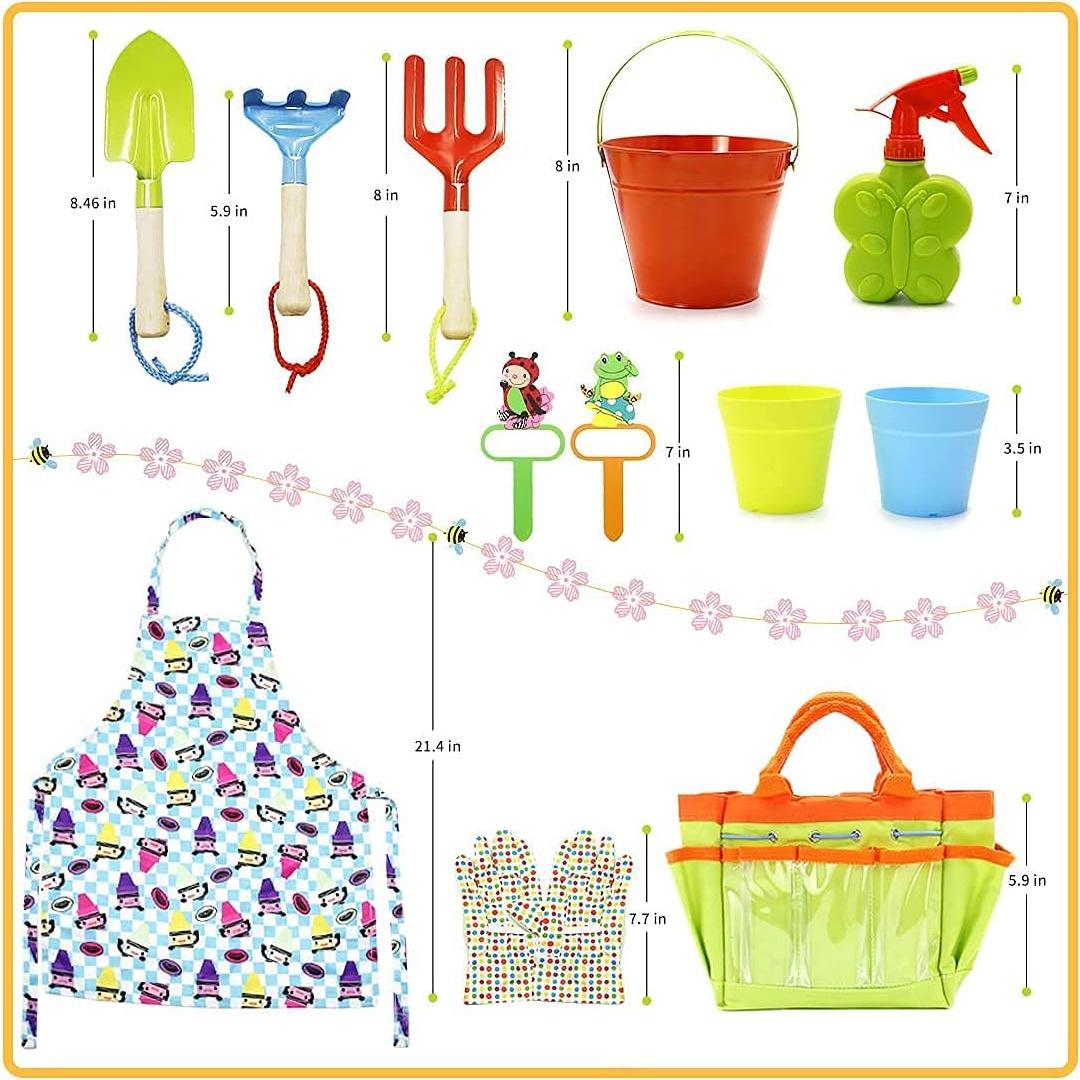 Juego de Jardinería para Niños Homegician 12 Piezas Verde