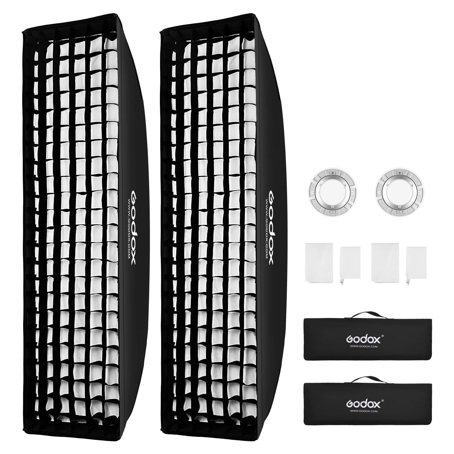 Softbox Godox 33 x 160 cm con Montura Bowens y Rejilla