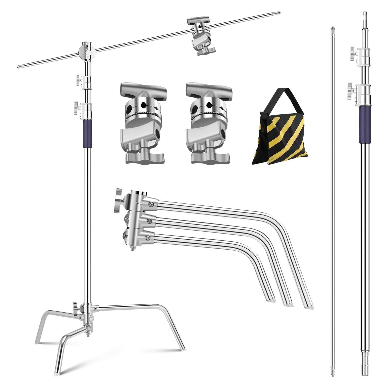 Soporte de Luz Fotográfica K&F Concept 330cm Ajustable 20kg