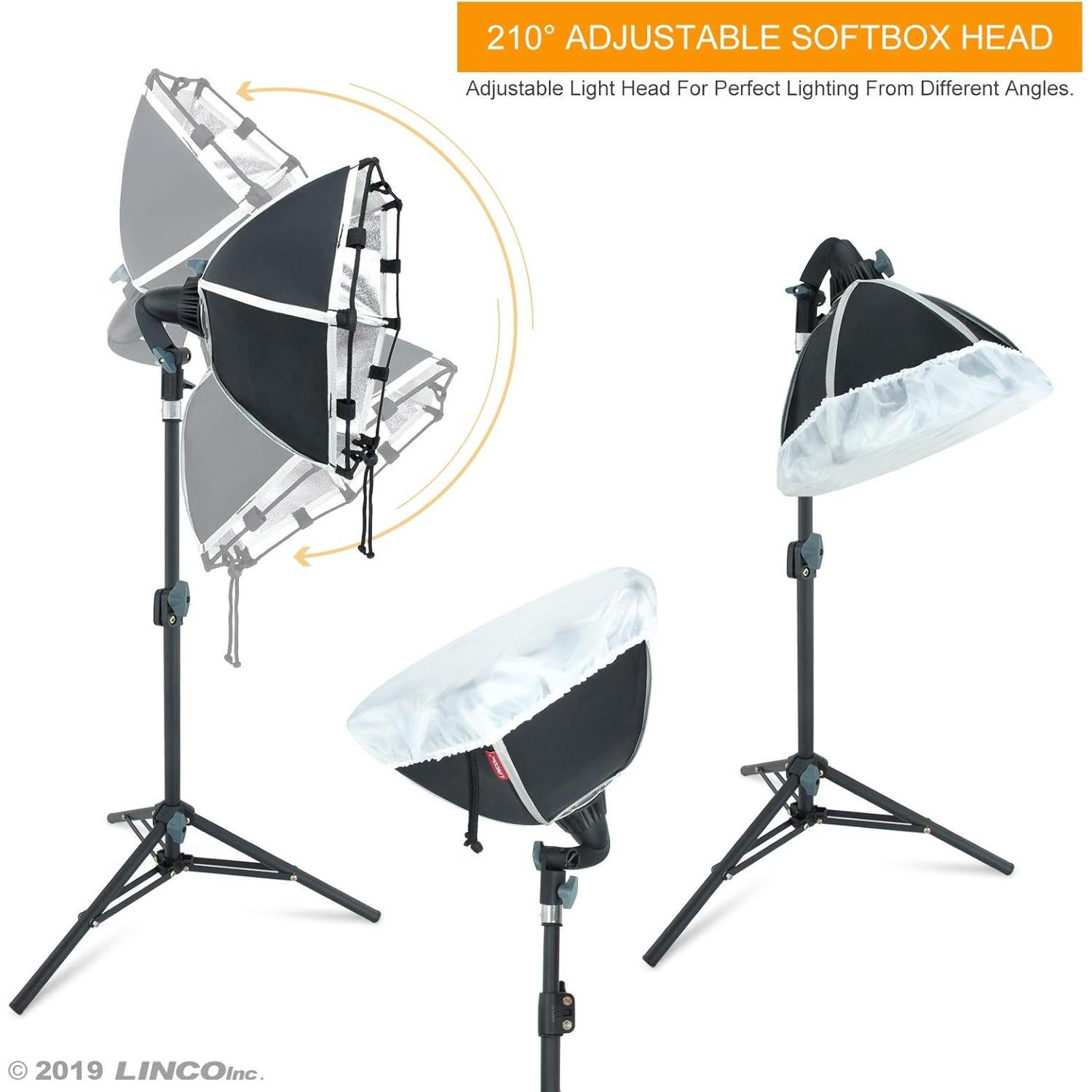 Kit de Iluminación de Estudio Fotográfico LINCO AM115 5000K