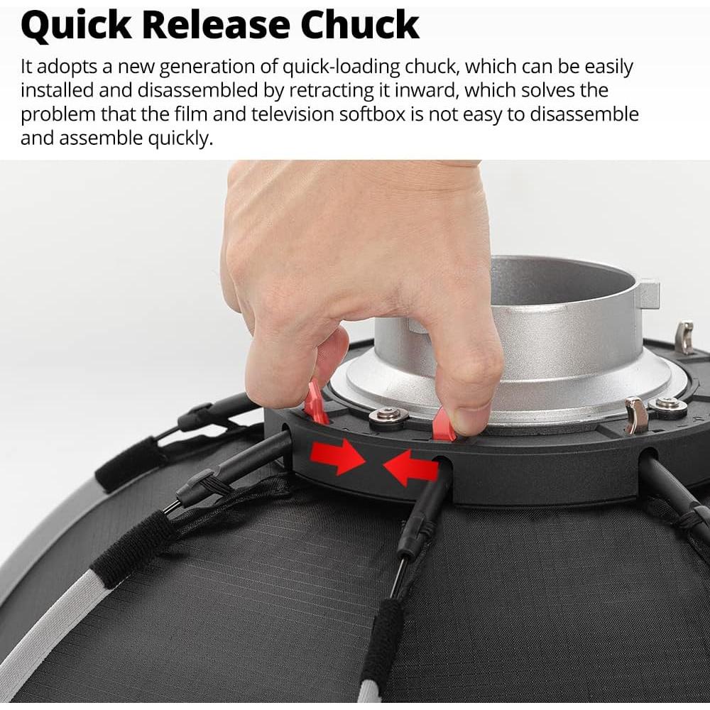 Kit de Luz Estroboscópica Godox MS300V 300W con Softbox