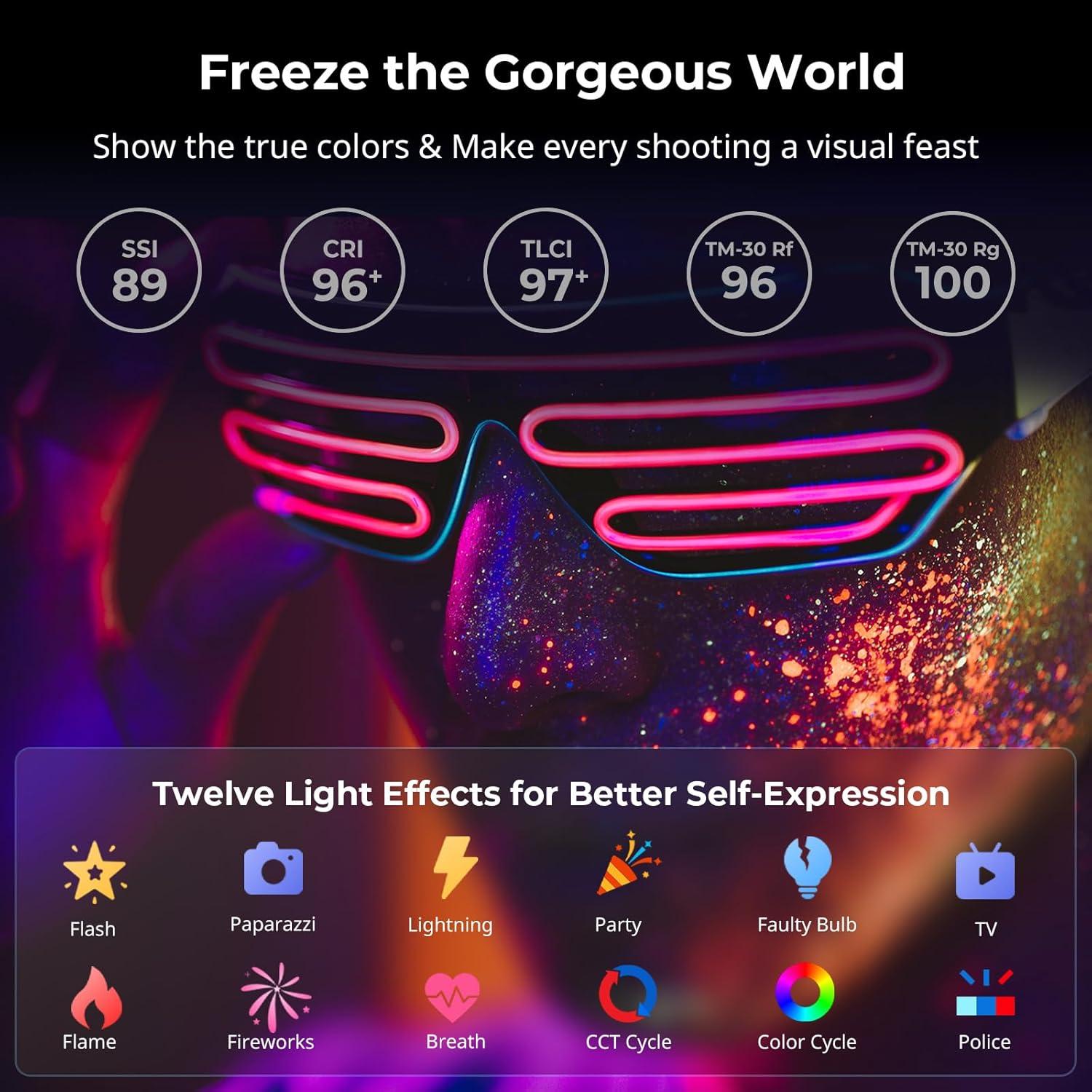 Luz LED RGB SmallRig RC 60C 2500-10000K Batería 49Wh