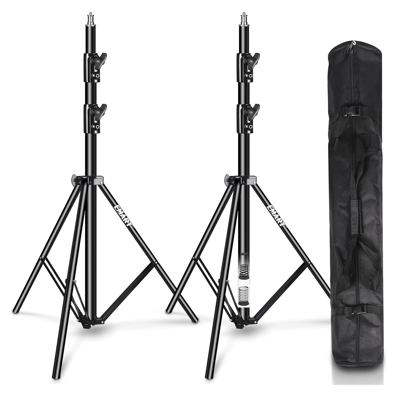 Soporte de Luz EMART 2 Paquete 2.6m Aluminio Alta Resistencia