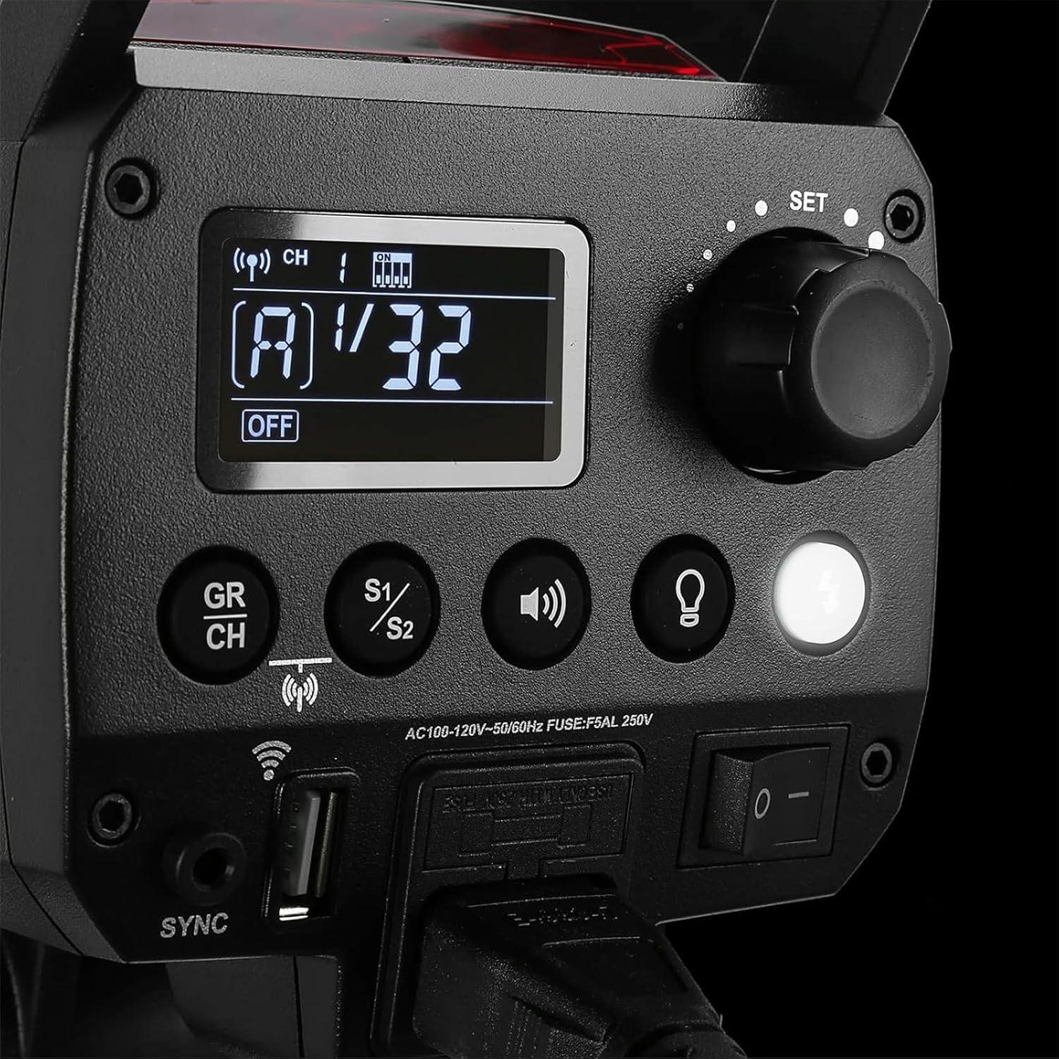 Godox MS300V 300W Luz de Flash Estudio Inalámbrica 5600K