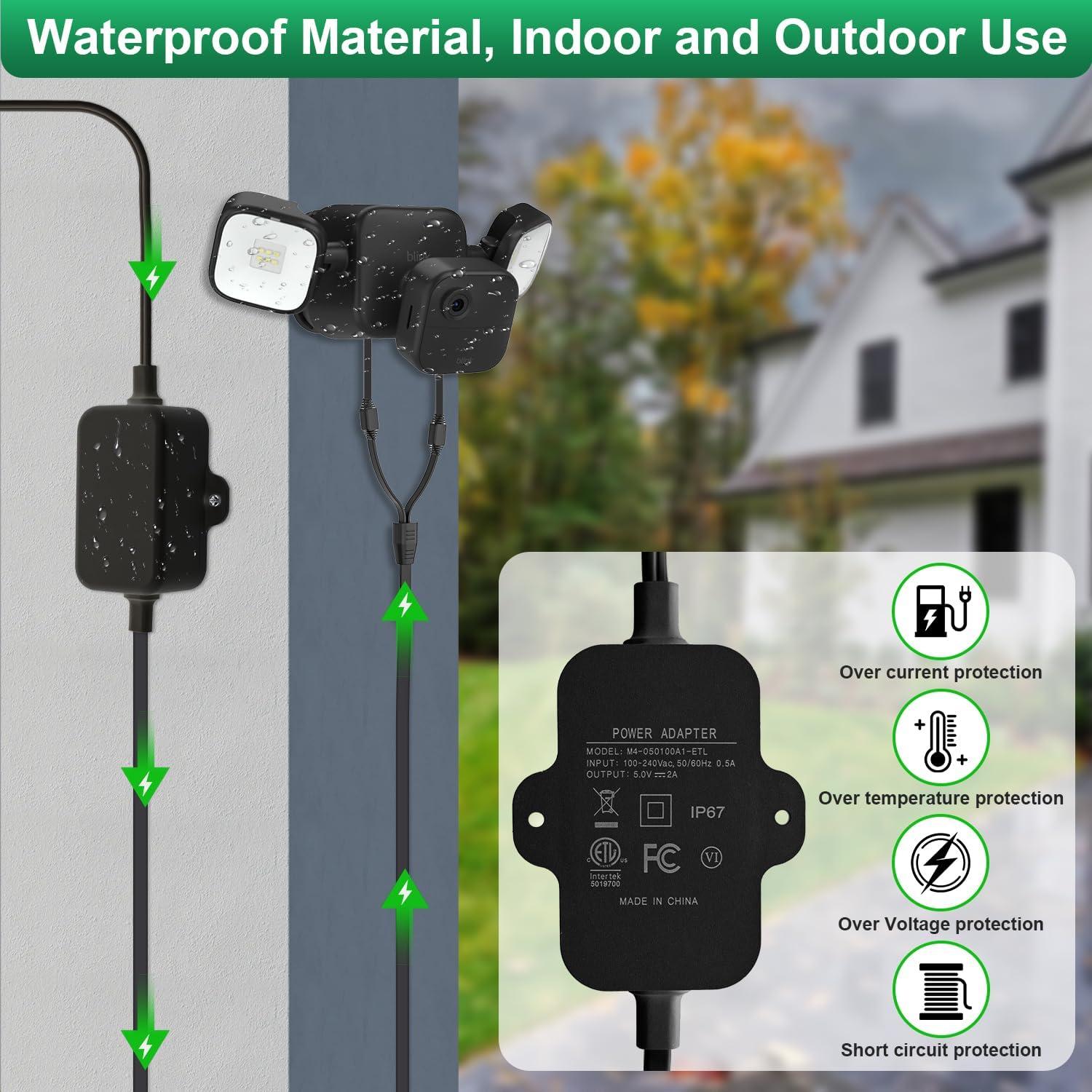 Cable de alimentación UYODM para Blink Floodlight 7,5 m