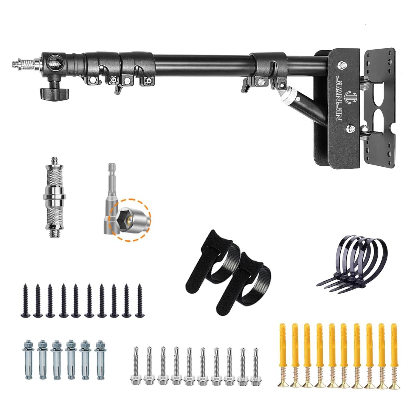 Brazo de Soporte Triangular de Pared JJ JIANJIN 110 cm para Luz de Anillo