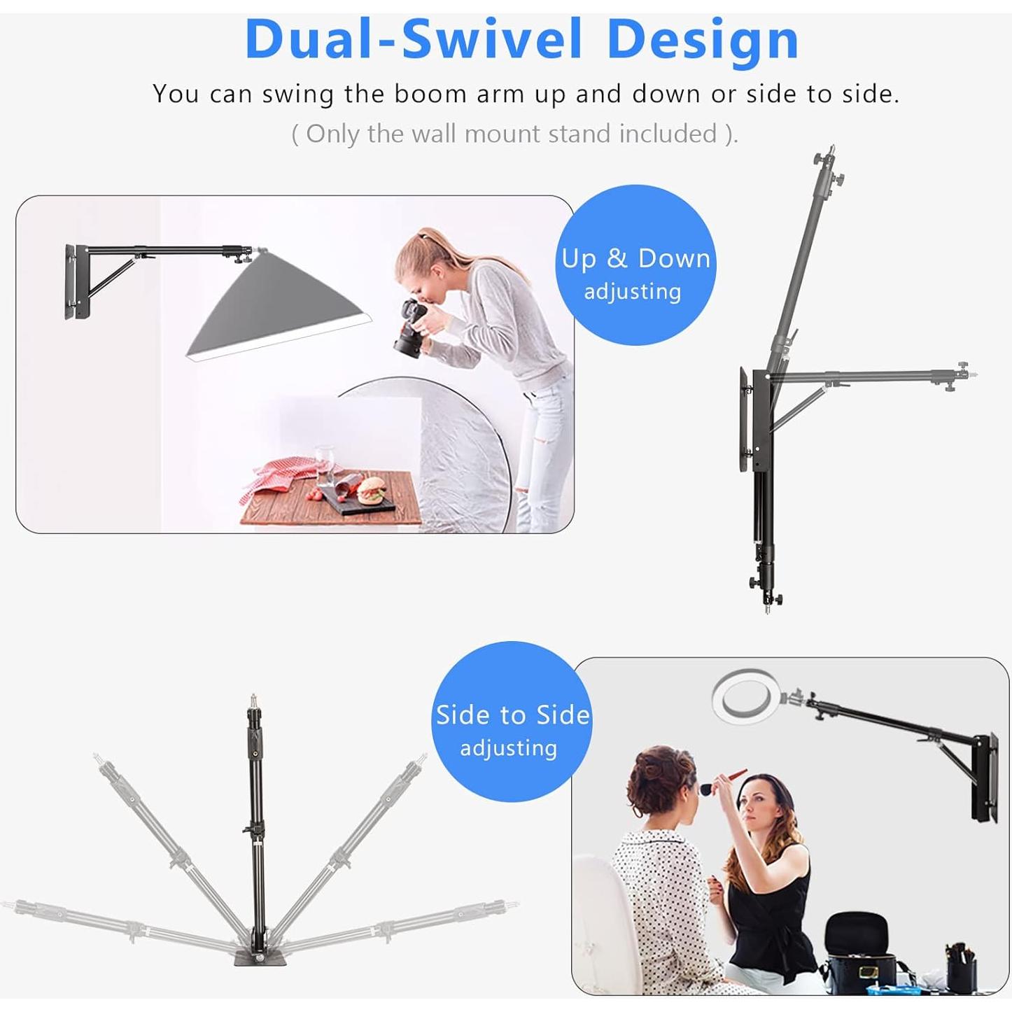 Soporte de Pared para Anillo de Luz MSKIRA 130cm Ajustable