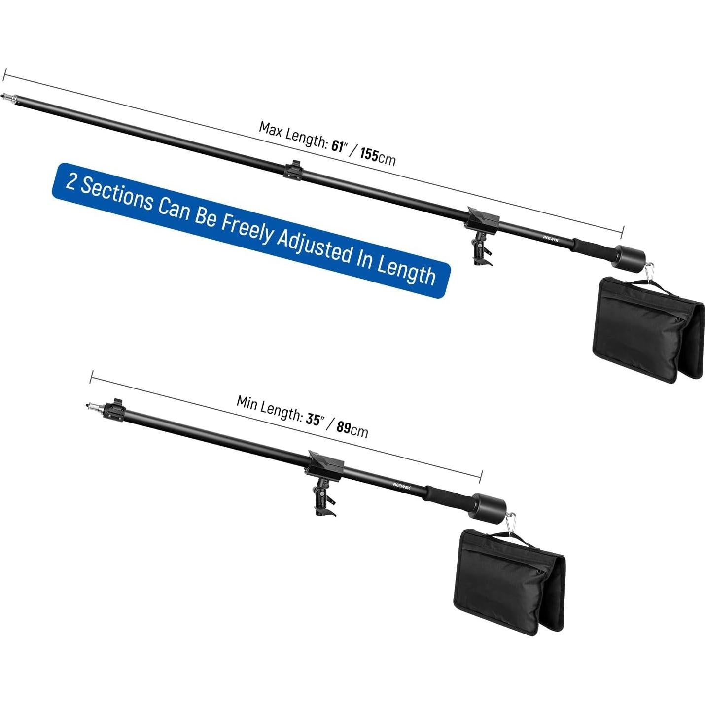 Brazo de trípode NEEWER 90-156cm con contrapeso 1.5kg