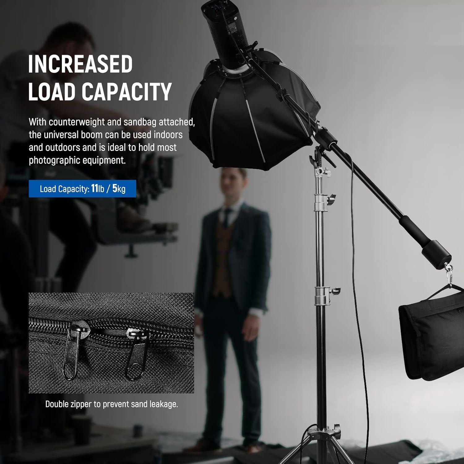 Brazo de trípode NEEWER 90-156cm con contrapeso 1.5kg