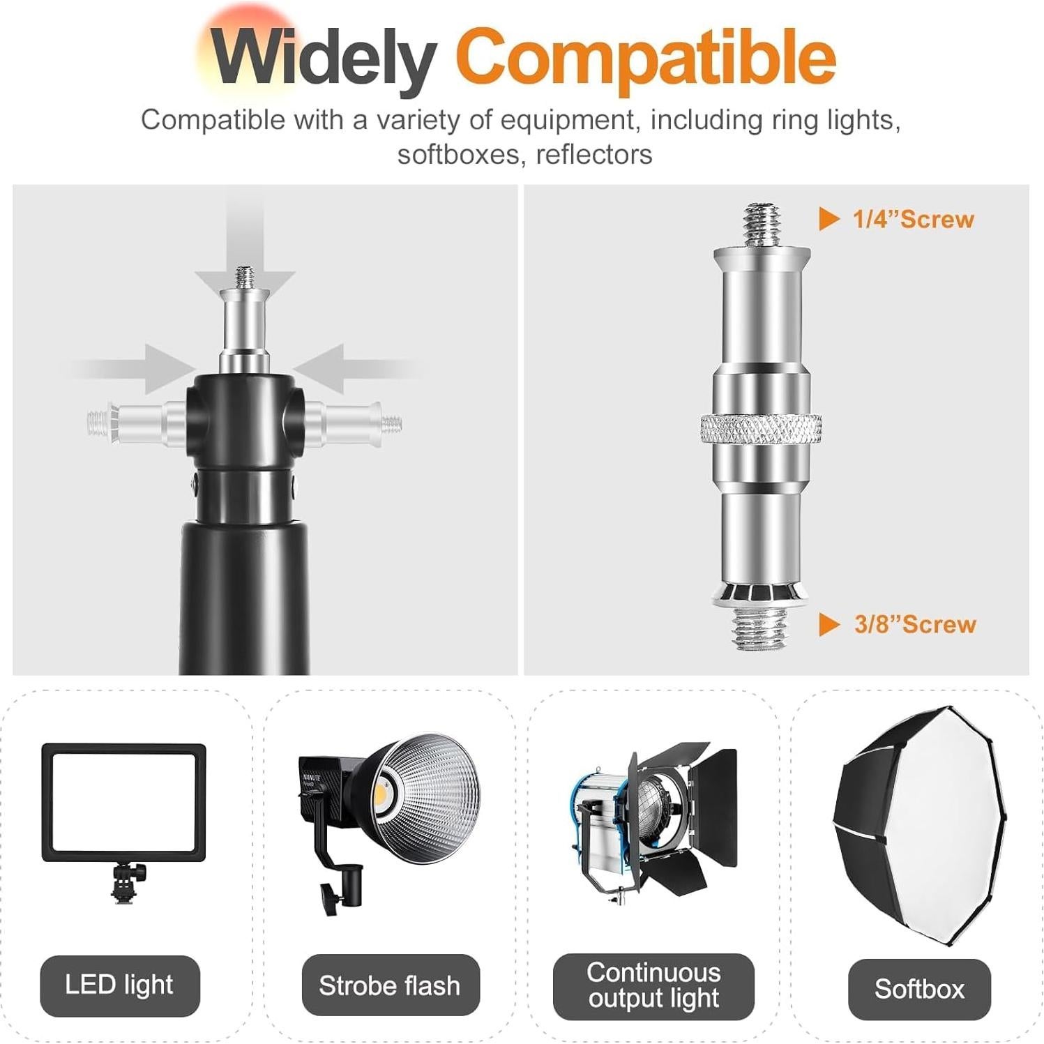 Soporte de Pared para Luz de Anillo Fotoumgl 106cm Ajustable