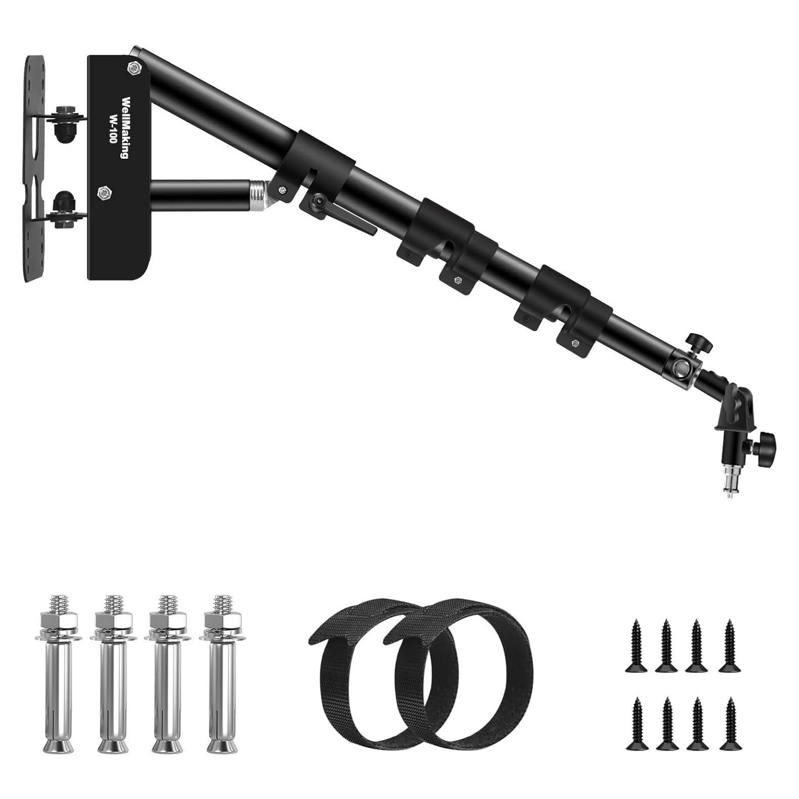 Brazo de Soporte Triangular Wellmaking 100cm para Luz de Anillo