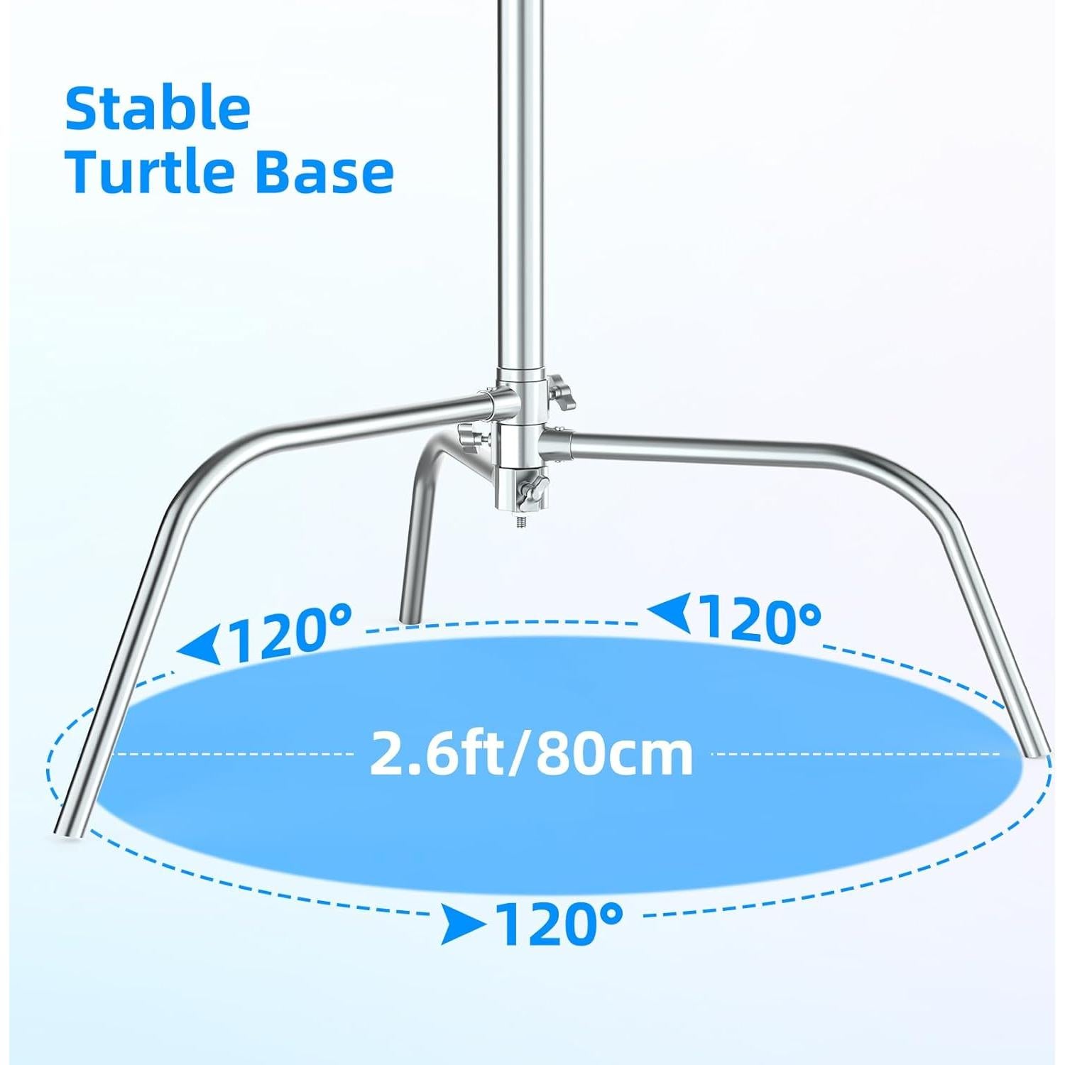 Soporte de Trípode Ajustable Hagibis C - Acero Inoxidable 3.2m