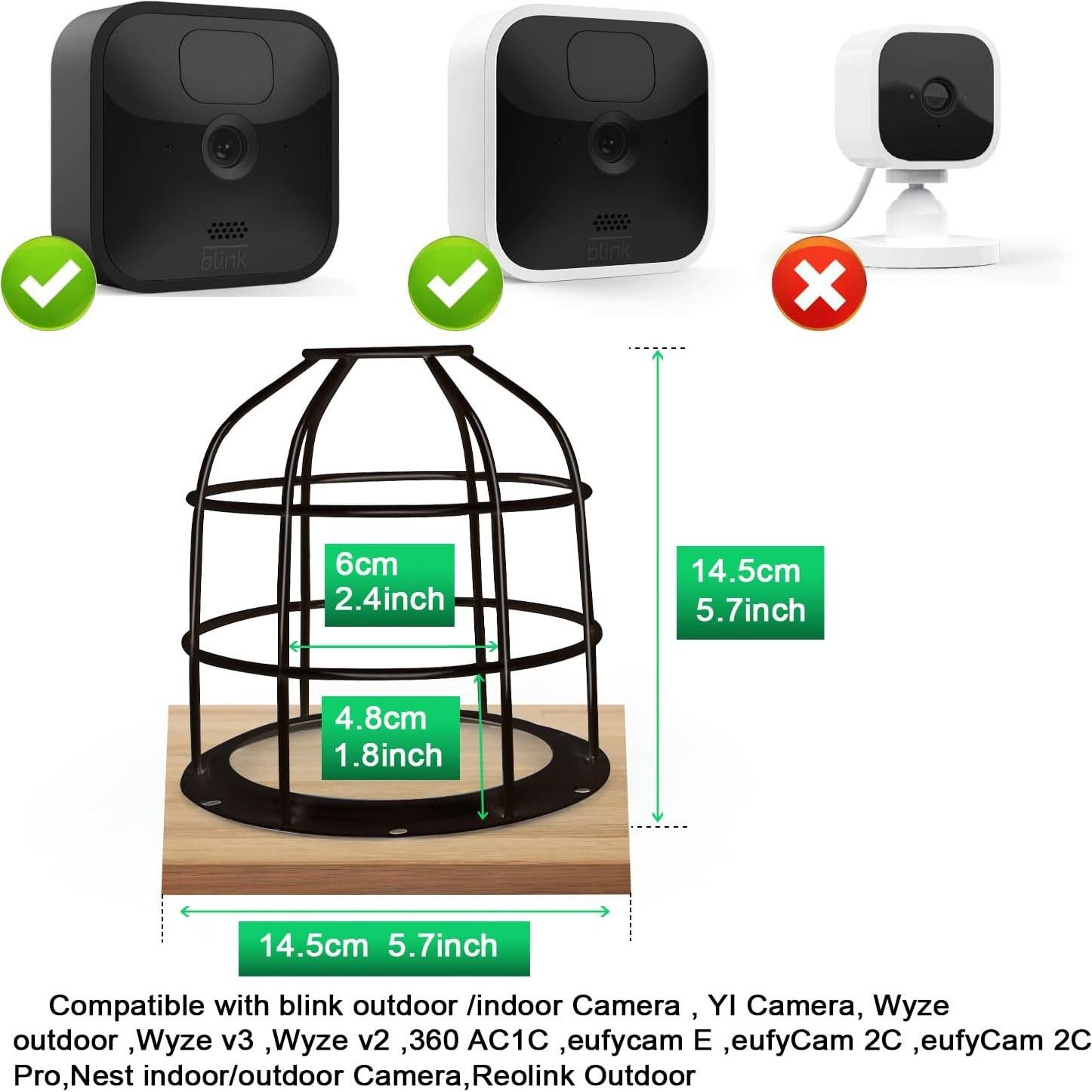 Jaula Antirrobo UYODM para Cámara de Seguridad 360°