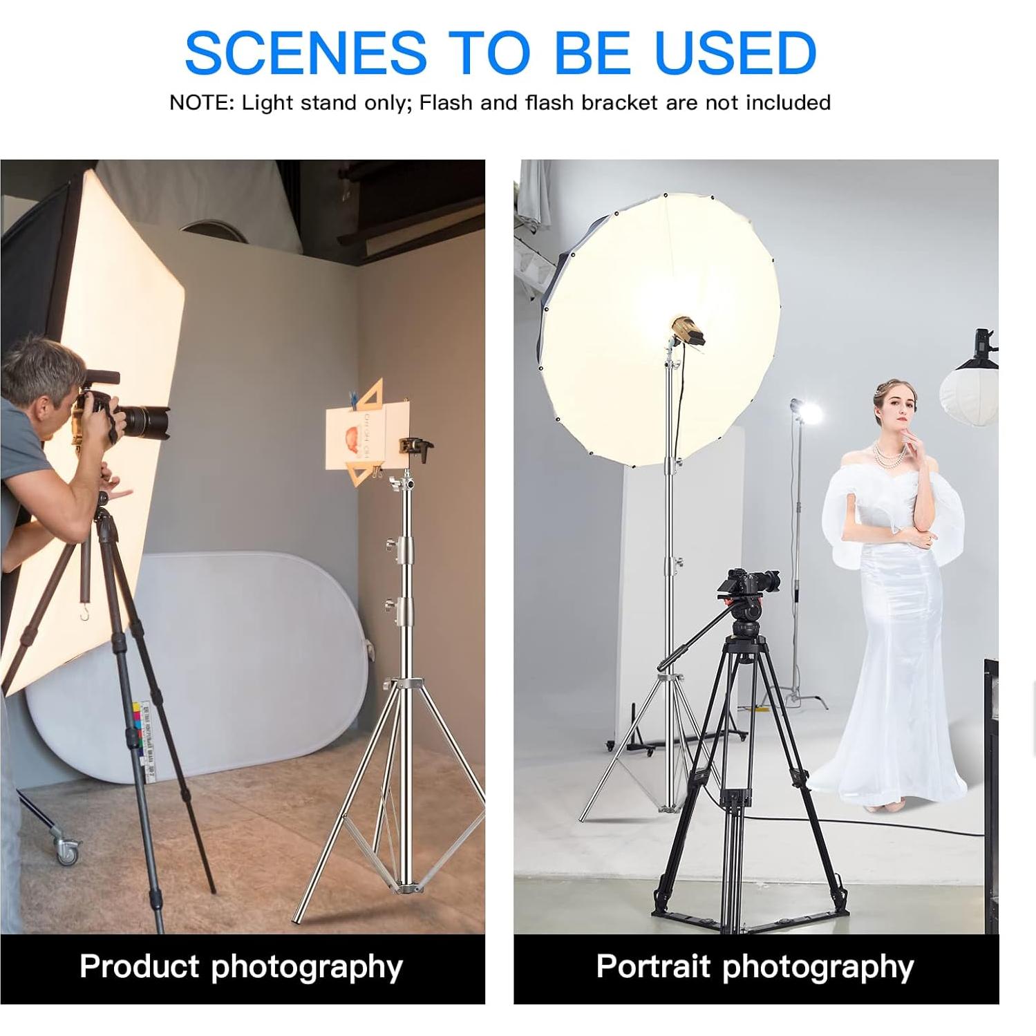 Soporte de Luz Pesado SUPON 2.8m con Amortiguación y Adaptador