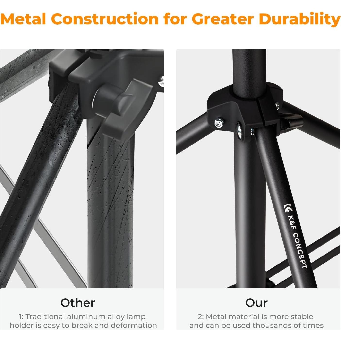 Soporte de Luz K&F Concept 2.8M Trípode Extensible 8kg