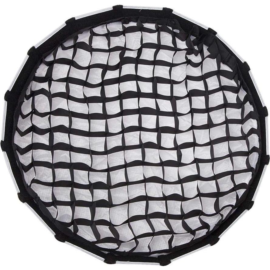 Aputure Light Dome III Studio Reflector Softbox with All-New Quick-Folding Design Bowens Mount with Diffuser Honeycomb Grid Gel Holder Carry Bag- 3ft (90cm) Quick-Setup Softbox