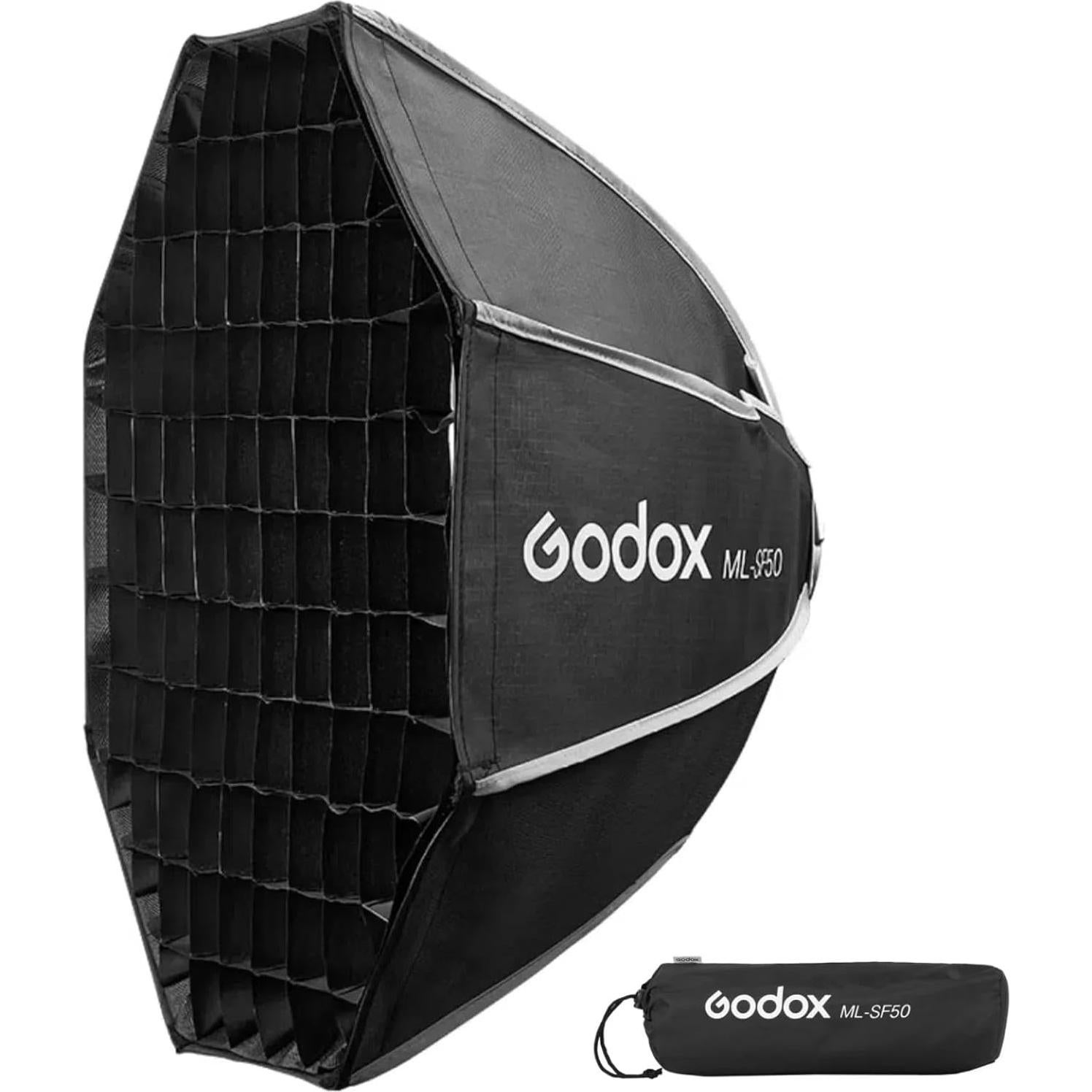 Softbox Octagonal Godox ML-SF50 50x50cm Luz Suave para Estudio