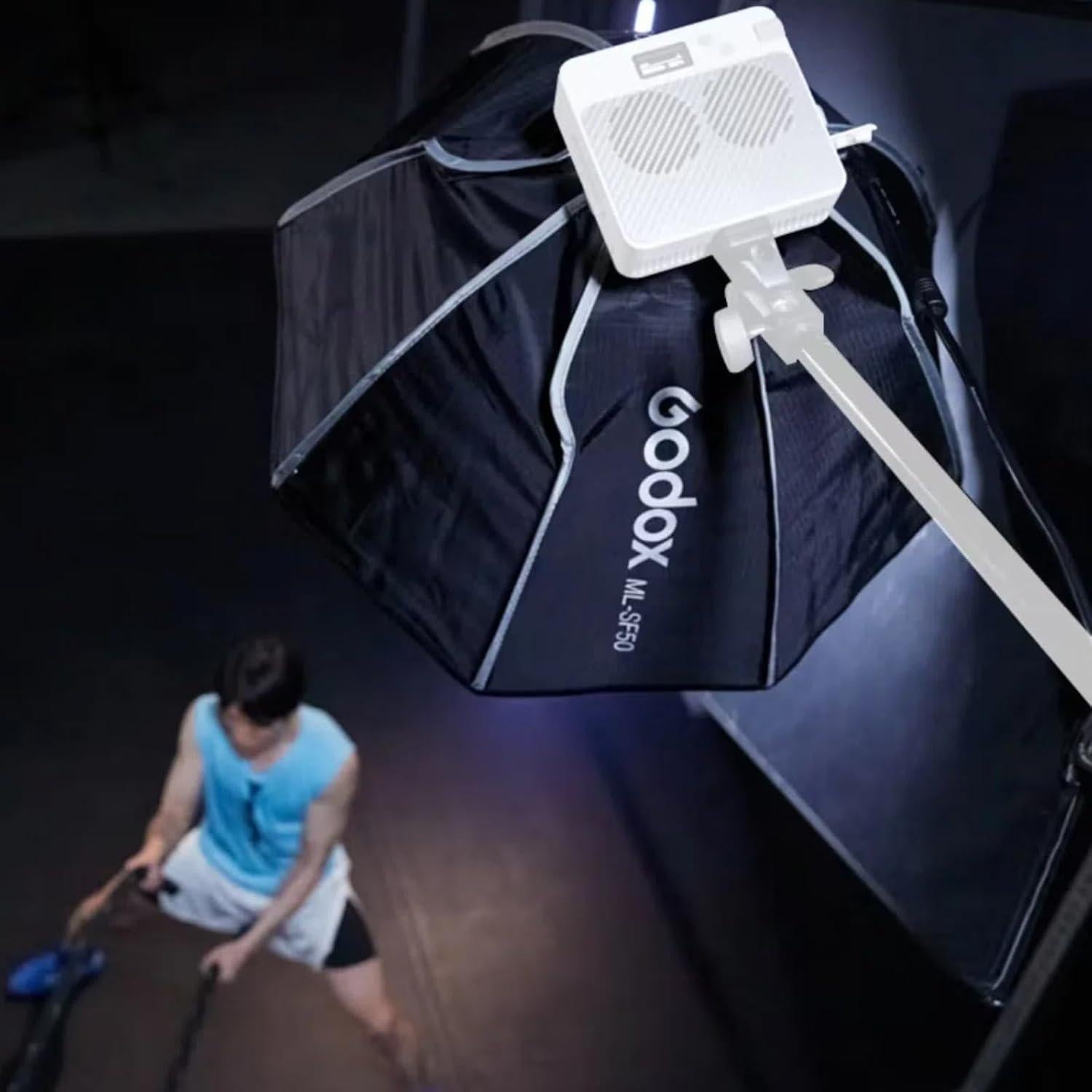 Softbox Octagonal Godox ML-SF50 50x50cm Luz Suave para Estudio