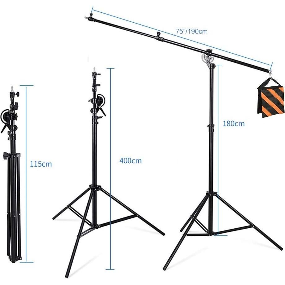 Soporte de Luz Ajustable CONXTRUE 400cm con Brazo 190cm