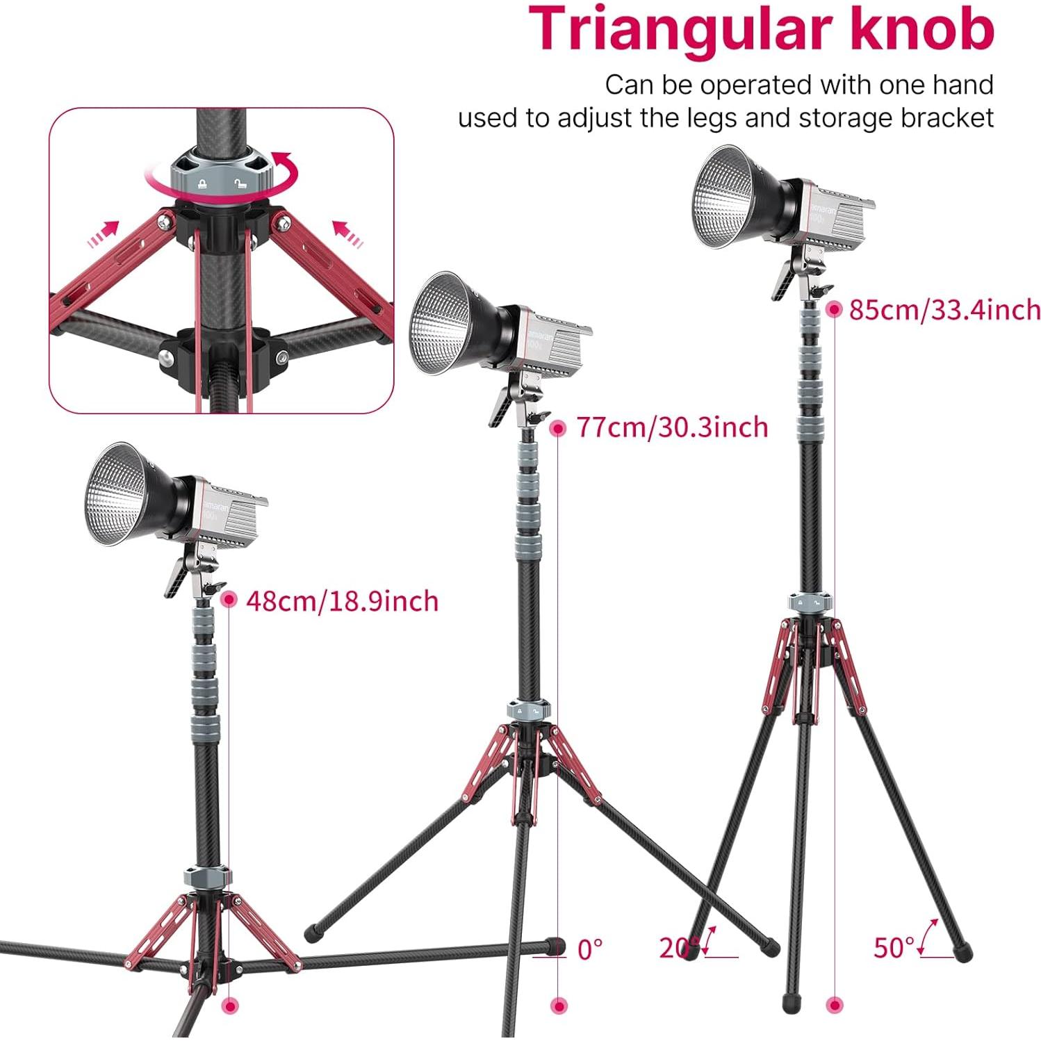 Soporte de Luz ULANZI MT-49 de Fibra de Carbono 194cm