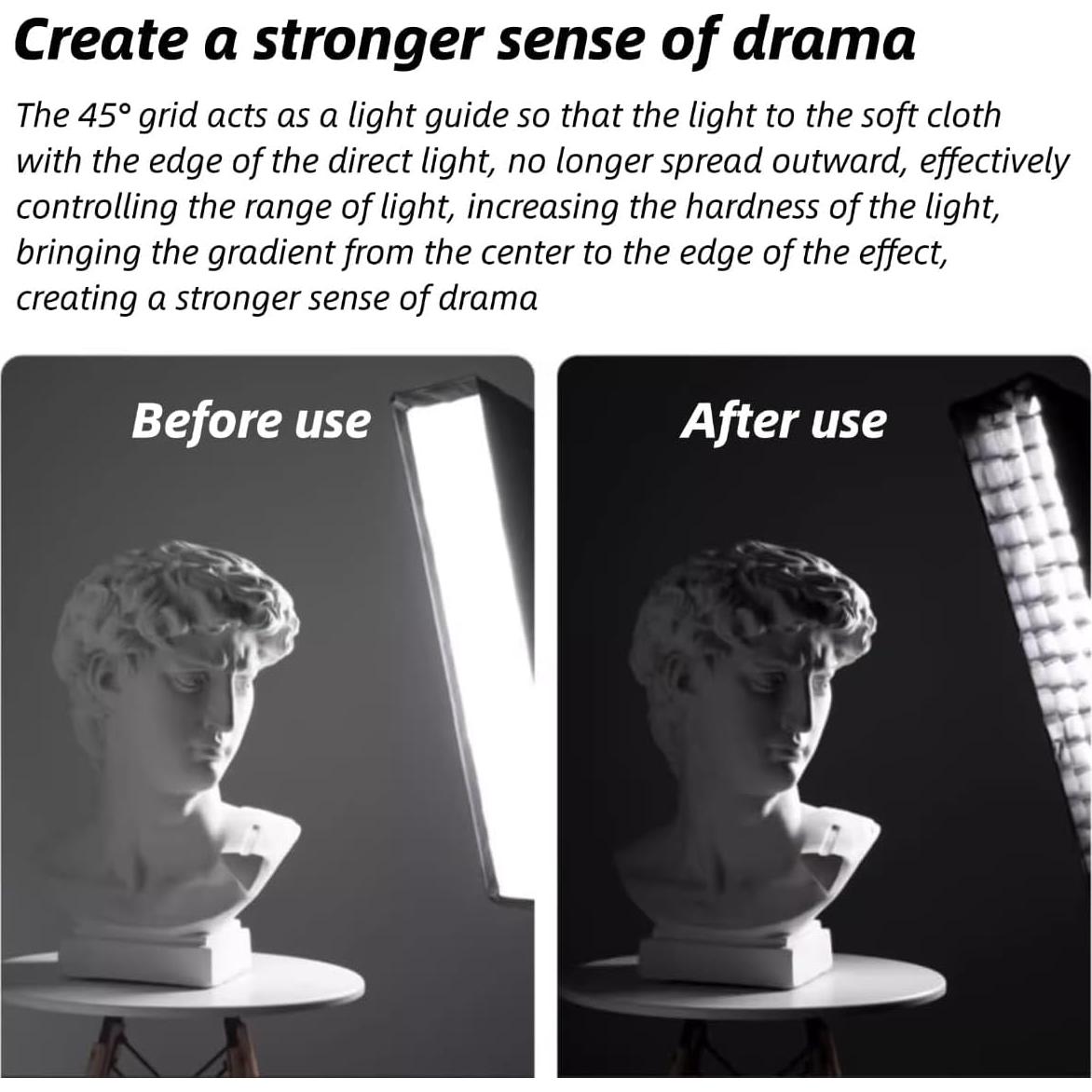 Rejilla Celular de Nylon EIMSOAH 50x70cm para Caja de Luz Suave