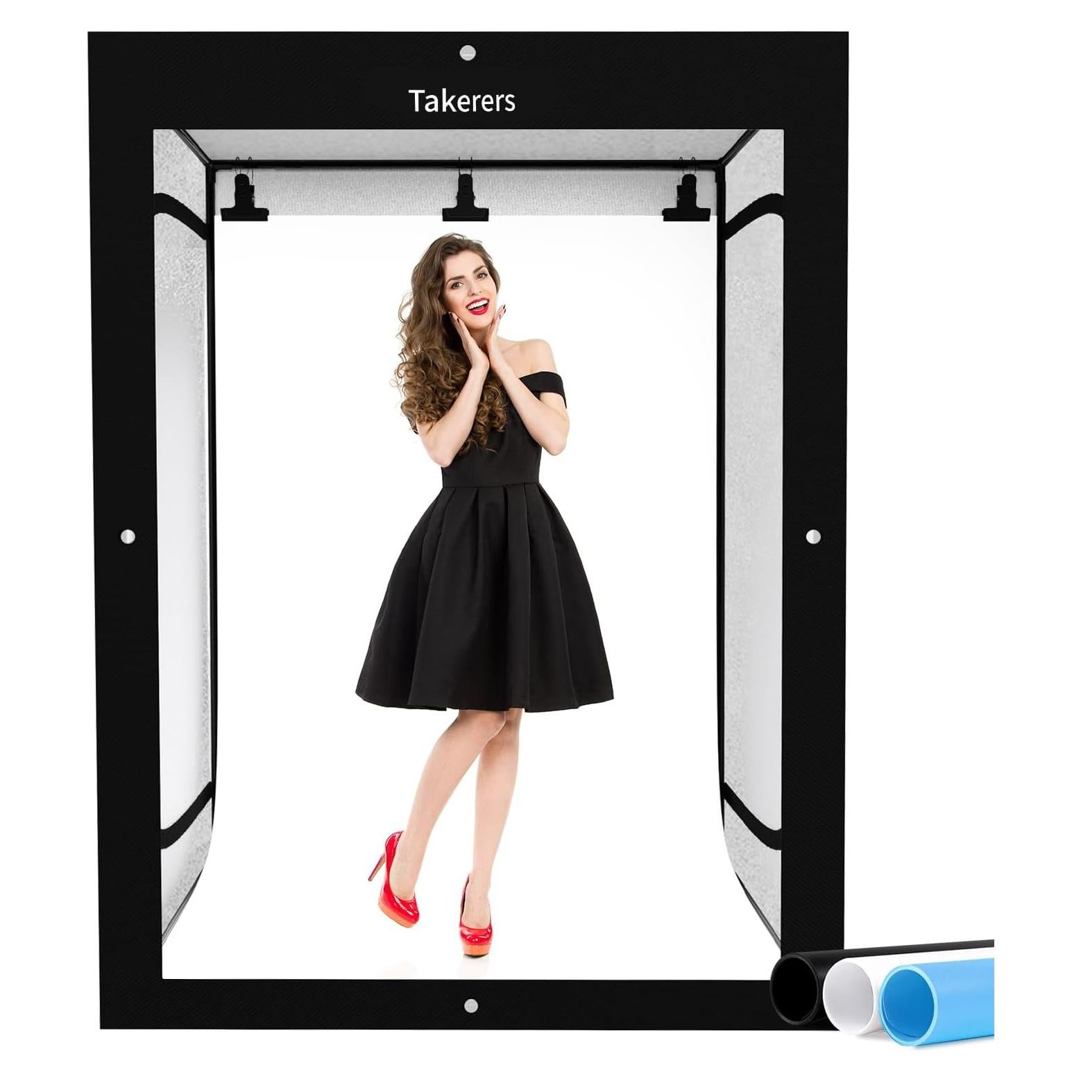 Estudio Fotográfico Takerers 119x99x198 cm con Iluminación LED