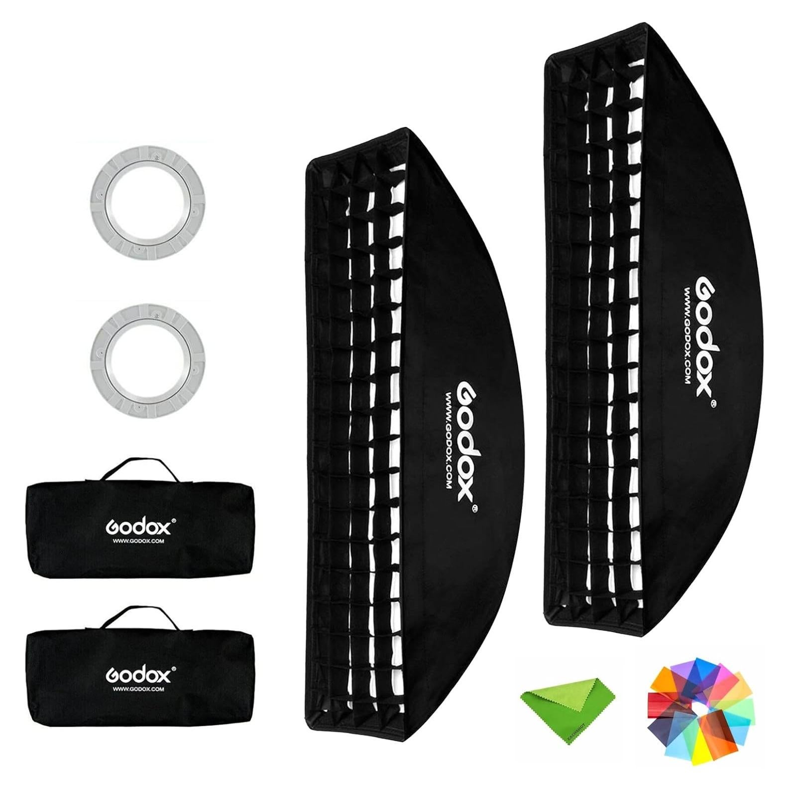 Softbox en Tira Godox 22x90cm Bowens para Flash Estroboscópico