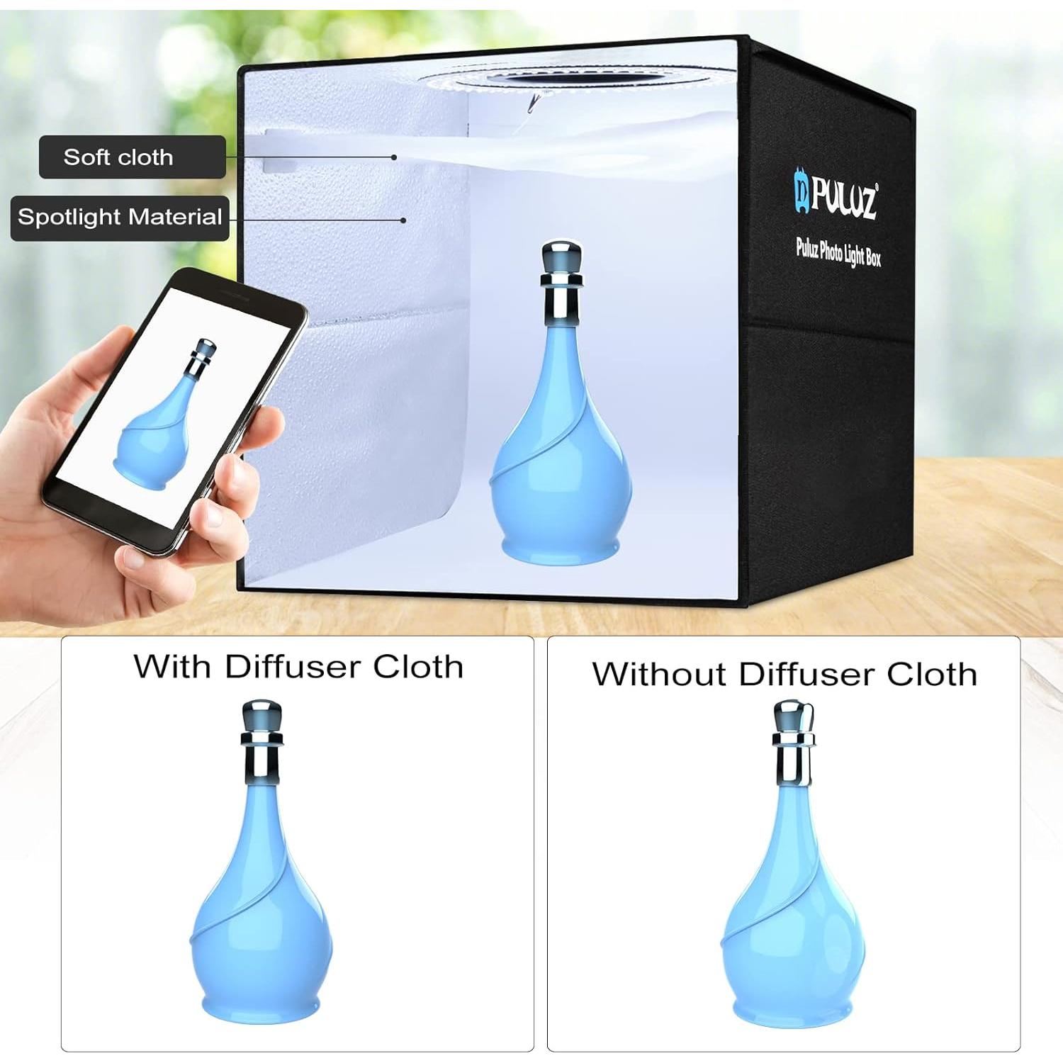 Caja de Luz PULUZ 40.64x40.64cm Estudio Fotográfico Plegable