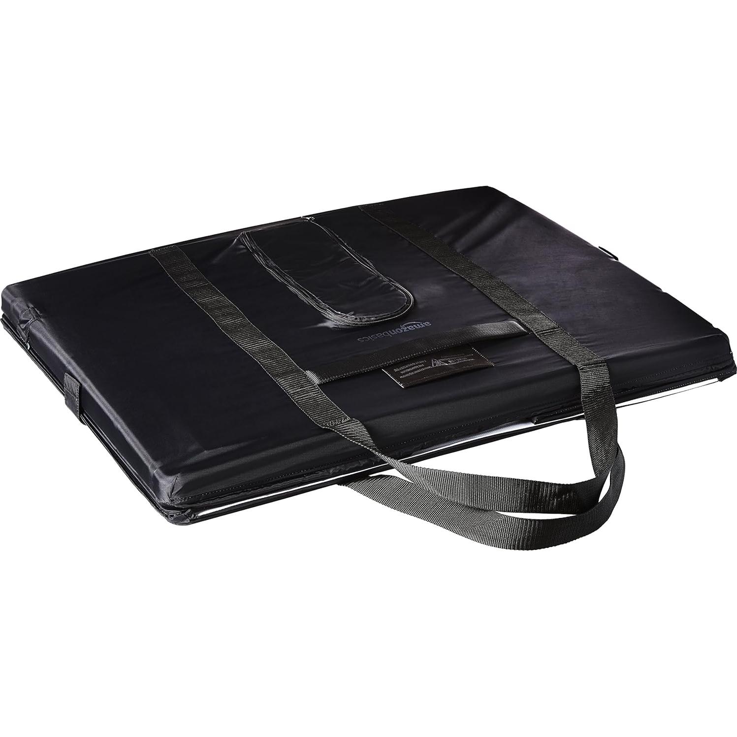 Amazon Basics Light Box Photography, 25 x 30 x 25 Inches Large Portable Foldable Photo Studio Box with LED Light, 1 Piece, Black