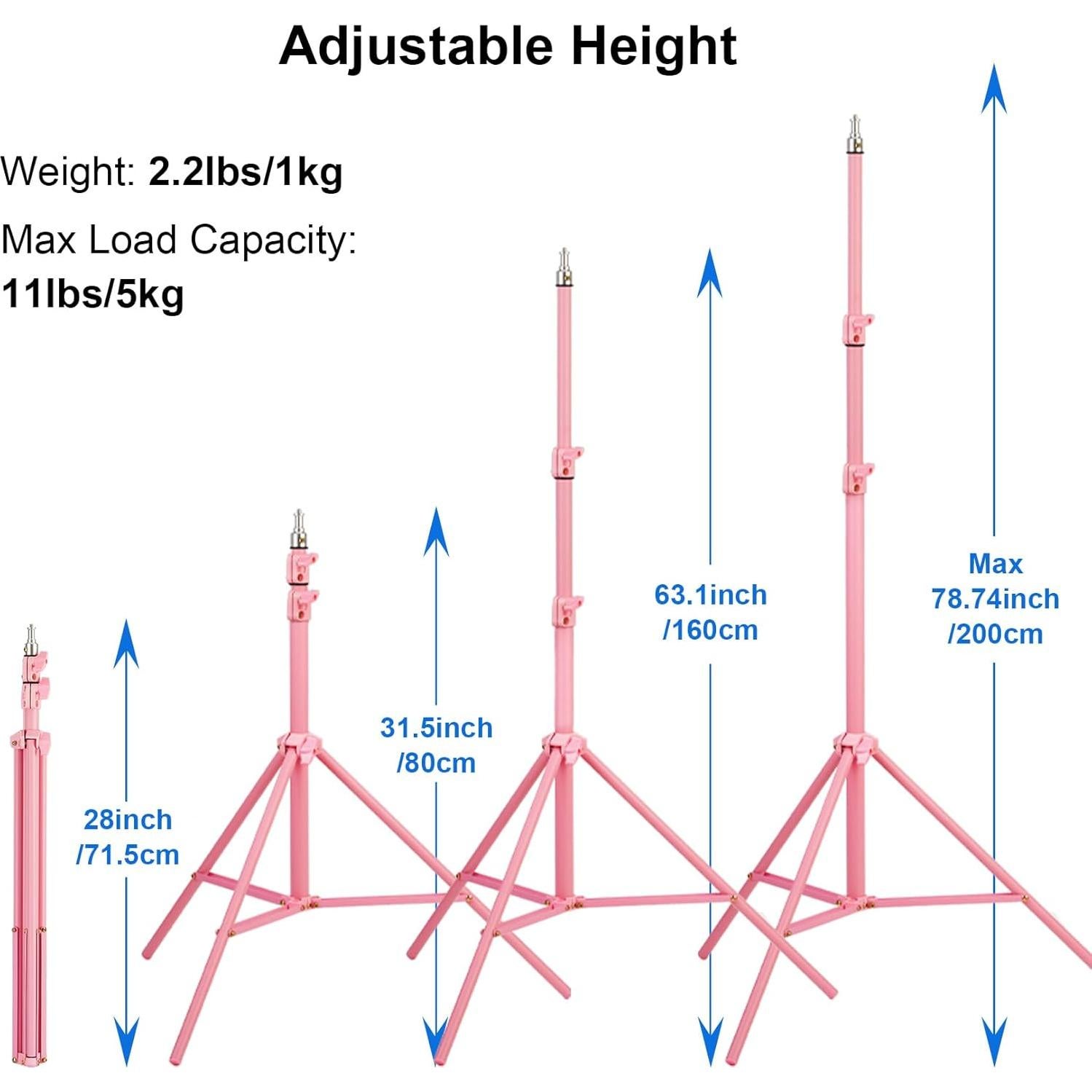 Soporte de Luz de Anillo Selens W803 Ajustable 80-200cm 5kg