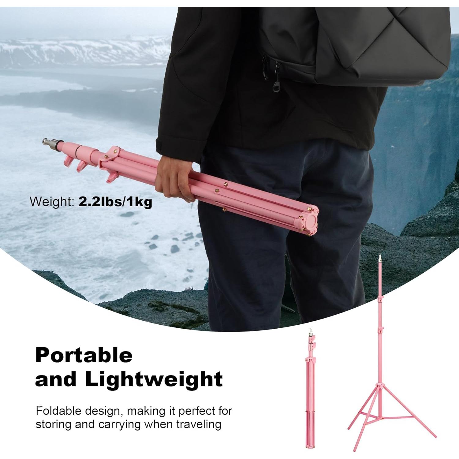 Soporte de Luz de Anillo Selens W803 Ajustable 80-200cm 5kg