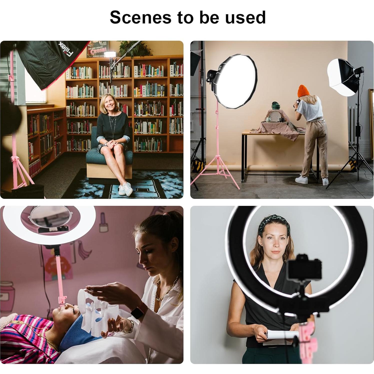 Soporte de Luz de Anillo Selens W803 Ajustable 80-200cm 5kg