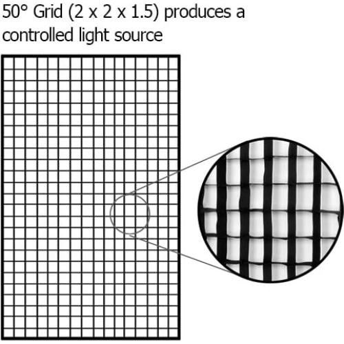 Softbox Fotodiox Pro 81x122 cm con Rejilla para Estudio