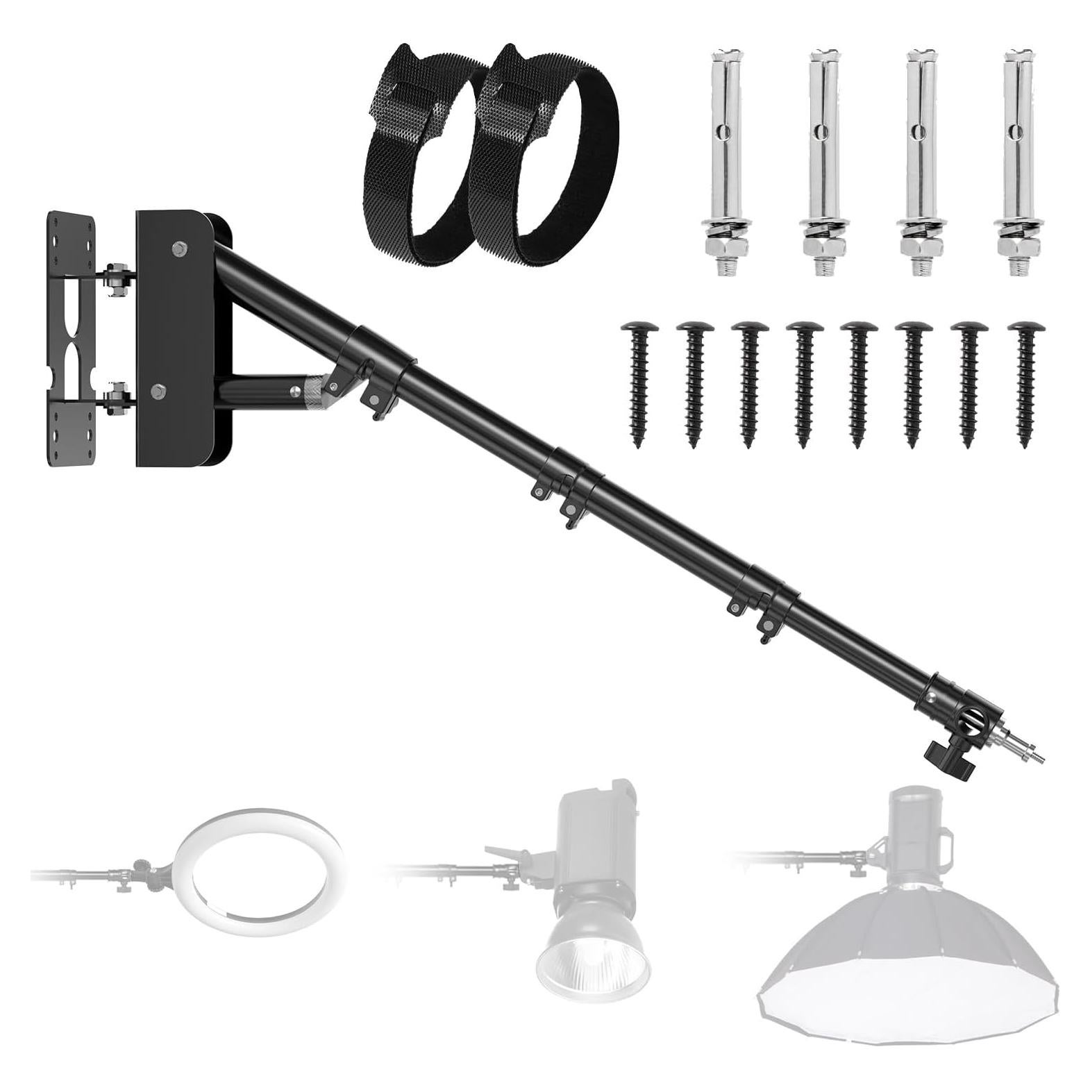 Brazo de Soporte para Luz de Anillo Fasonic 110 cm Ajustable