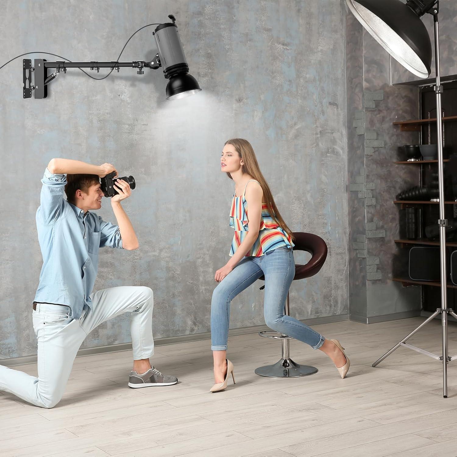 Brazo de Soporte para Luz de Anillo Fasonic 110 cm Ajustable