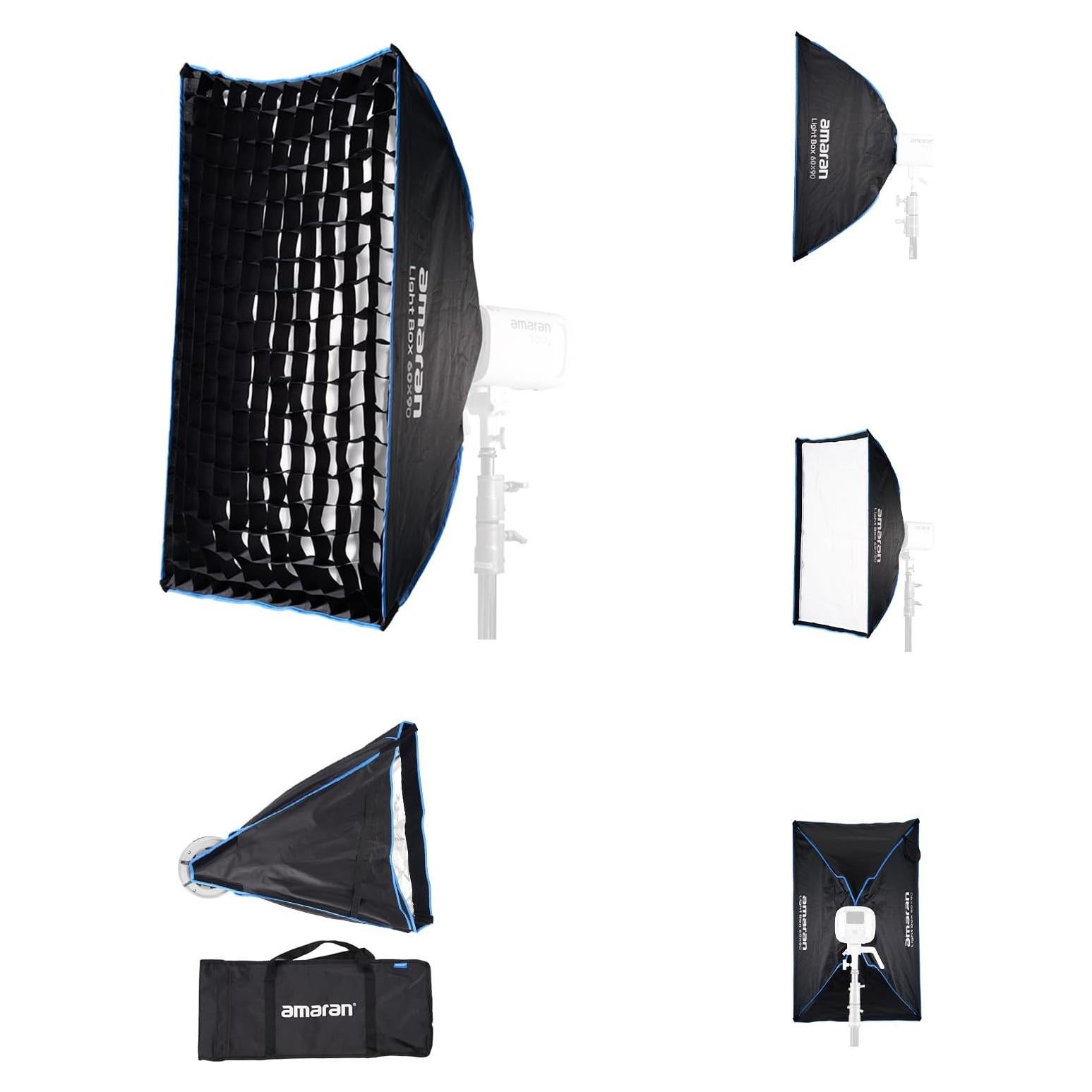 Caja de Luz Amaran 60x90cm Softbox Plegable Bowens con Difusor