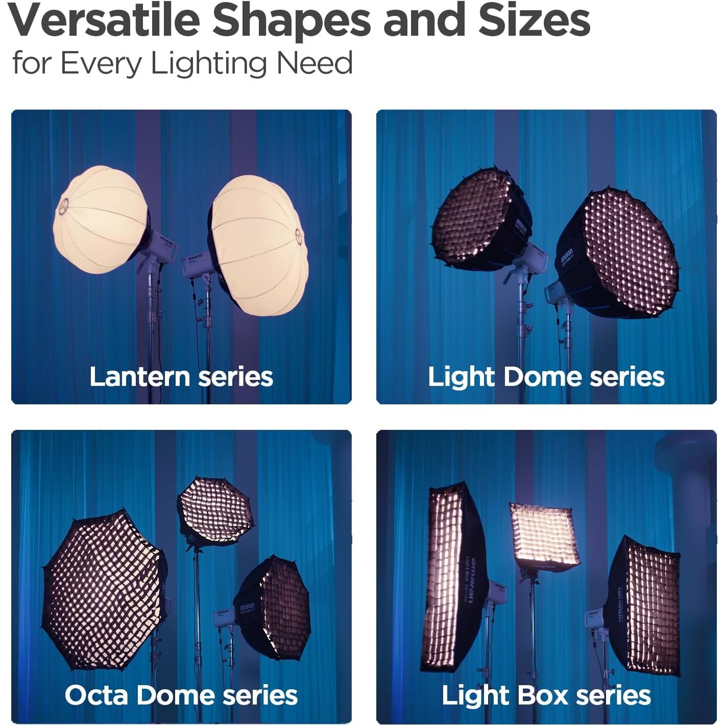 Caja de Luz Amaran 60x90cm Softbox Plegable Bowens con Difusor