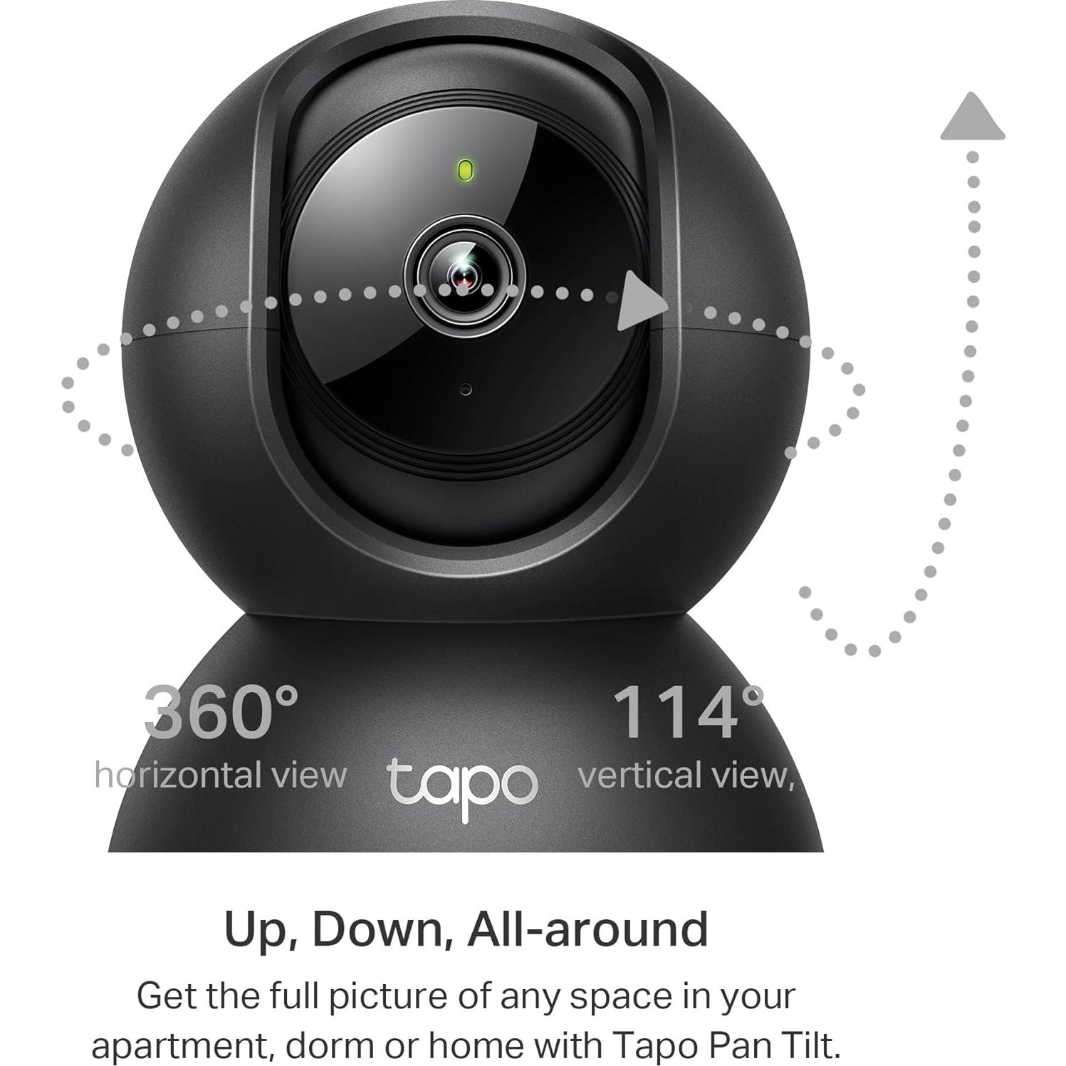 Cámara de Seguridad TP-Link Tapo C211 2K Pan/Tilt Negro